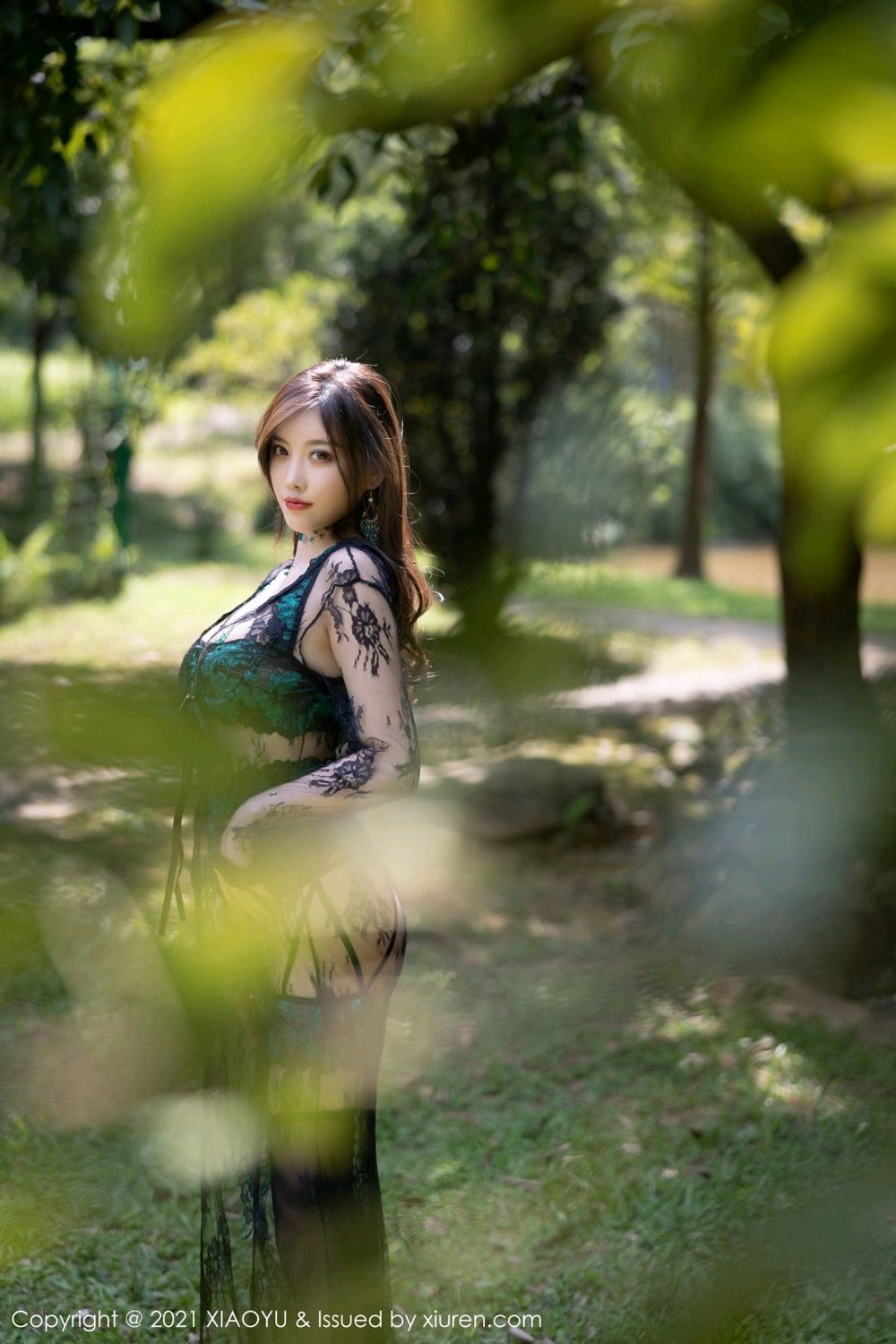 杨晨晨广西旅拍 宛如动人的孔雀