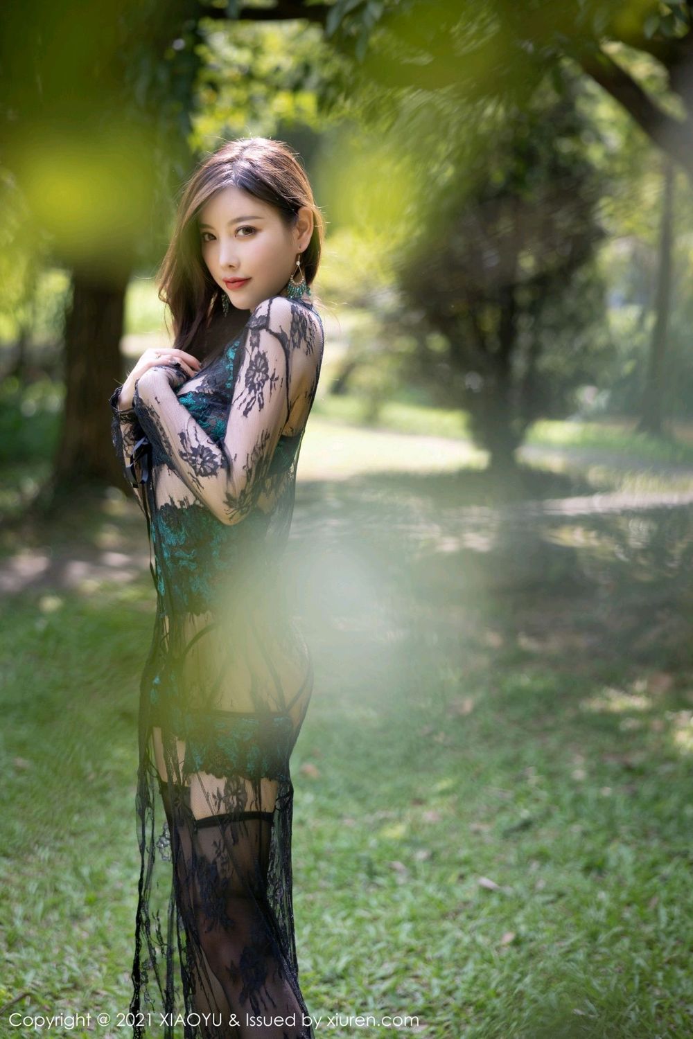 杨晨晨广西旅拍 宛如动人的孔雀