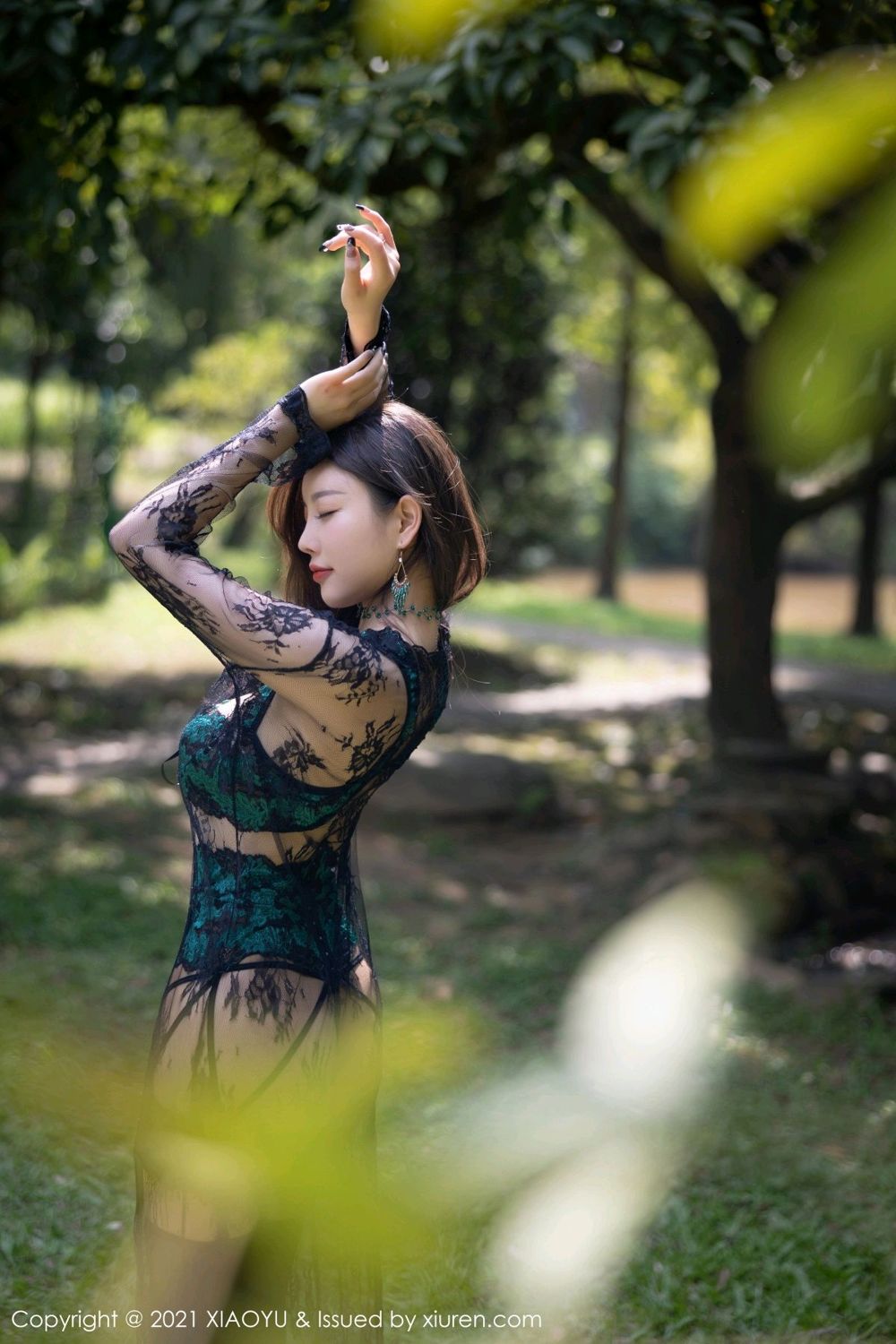 杨晨晨广西旅拍 宛如动人的孔雀
