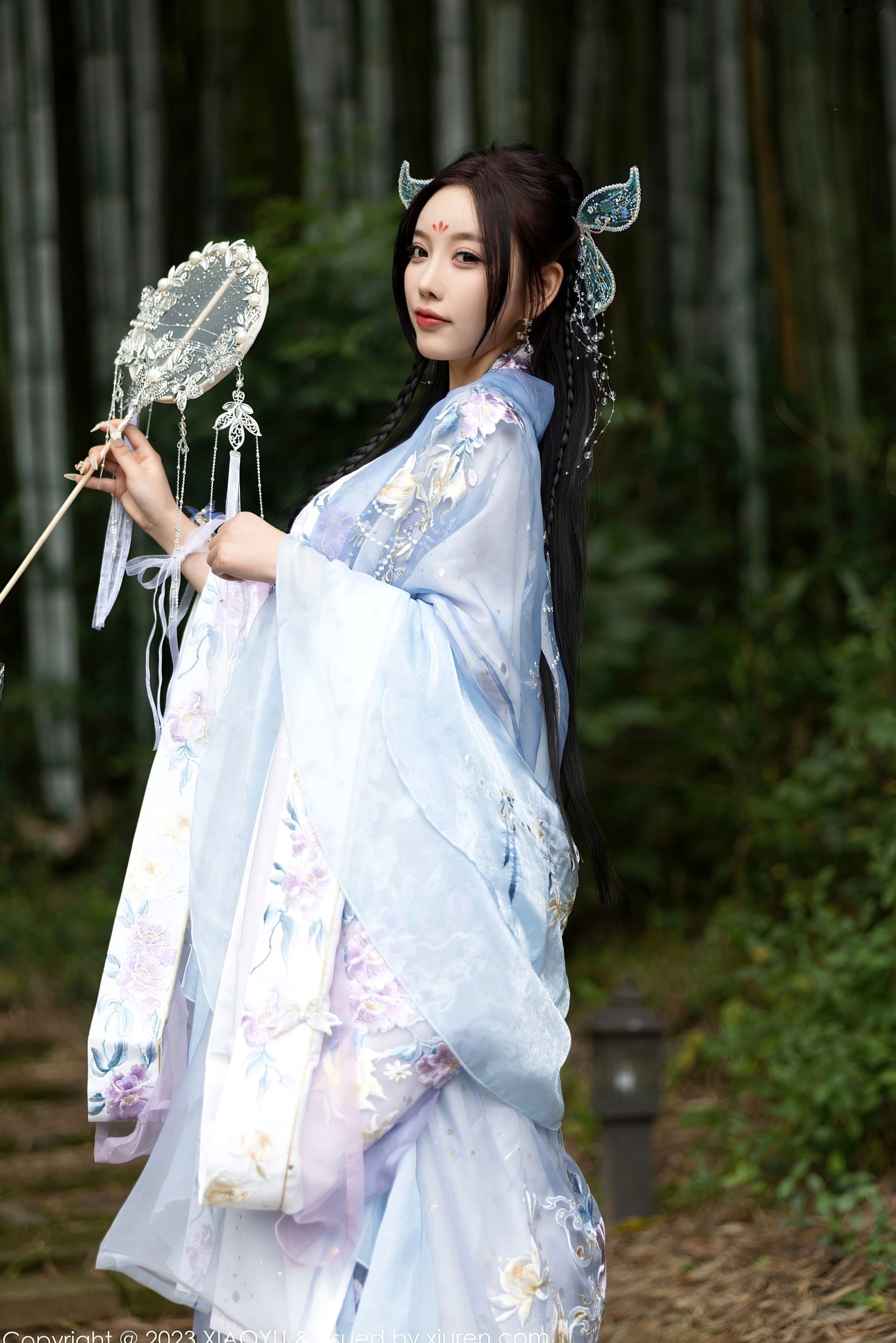 XiaoYu语画界970杨晨晨Yome,花海古装与室内蕾丝内衣丝袜诱惑,绝美气质大尺度私房写真