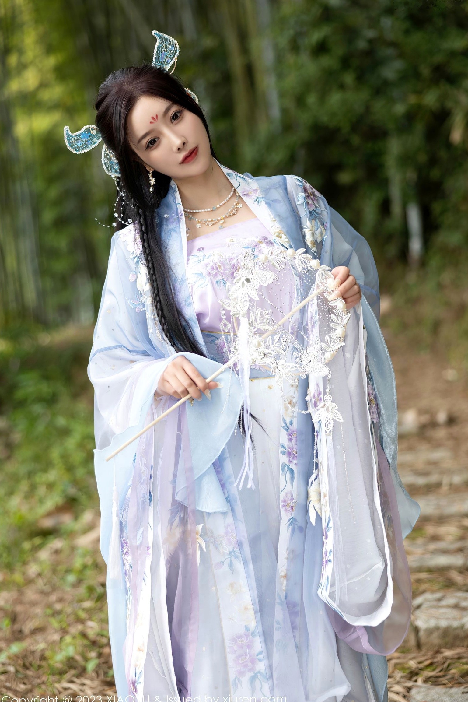 XiaoYu语画界970杨晨晨Yome,花海古装与室内蕾丝内衣丝袜诱惑,绝美气质大尺度私房写真