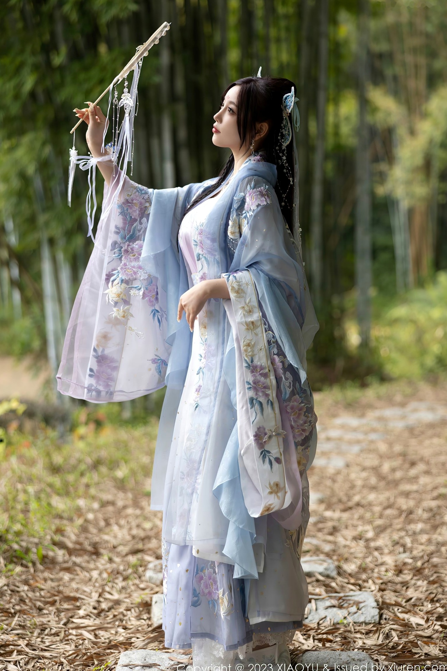 XiaoYu语画界970杨晨晨Yome,花海古装与室内蕾丝内衣丝袜诱惑,绝美气质大尺度私房写真
