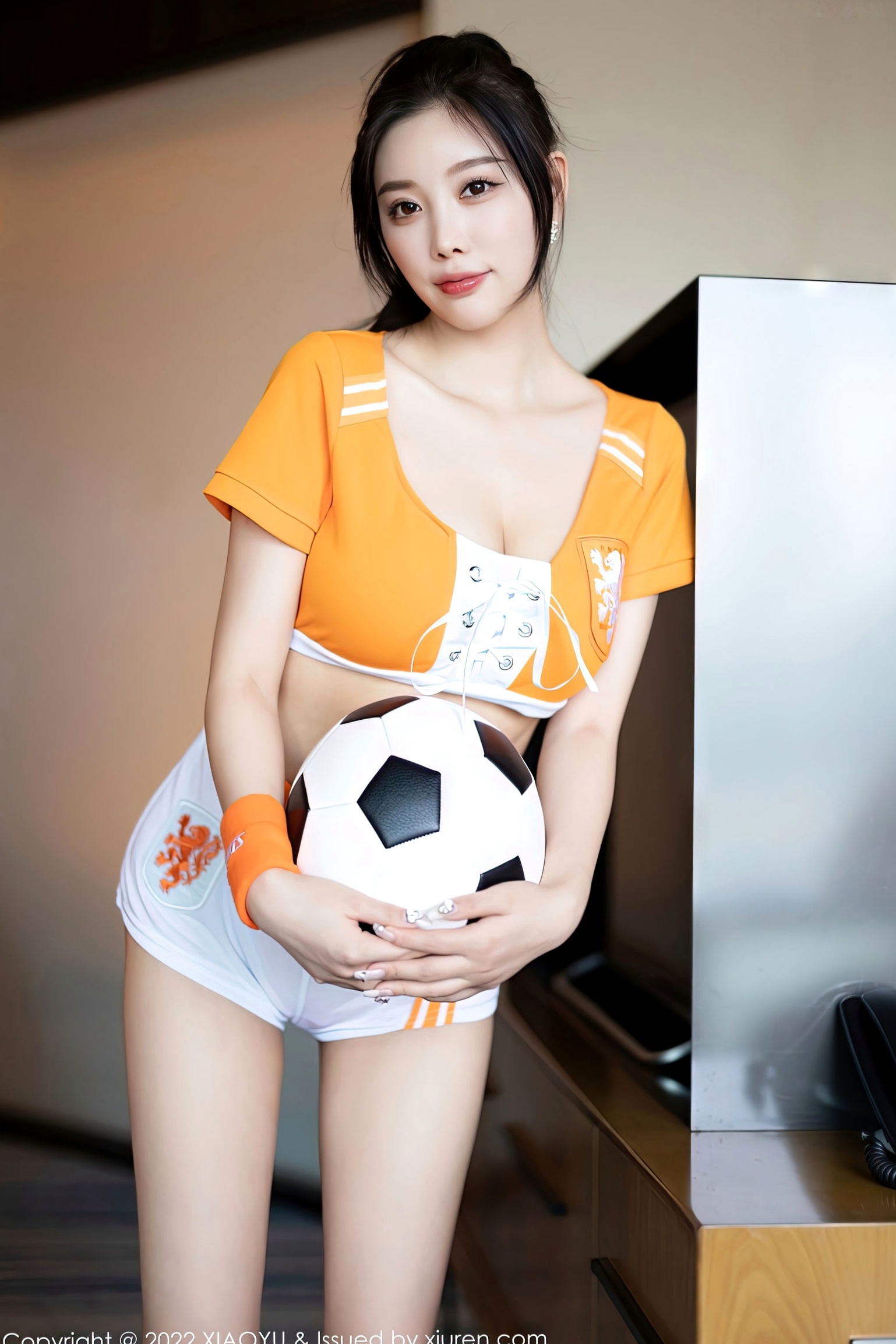 XiaoYu语画界-907-杨晨晨Yome-性感足球宝贝橙色运动服私房写真-无圣光大尺度