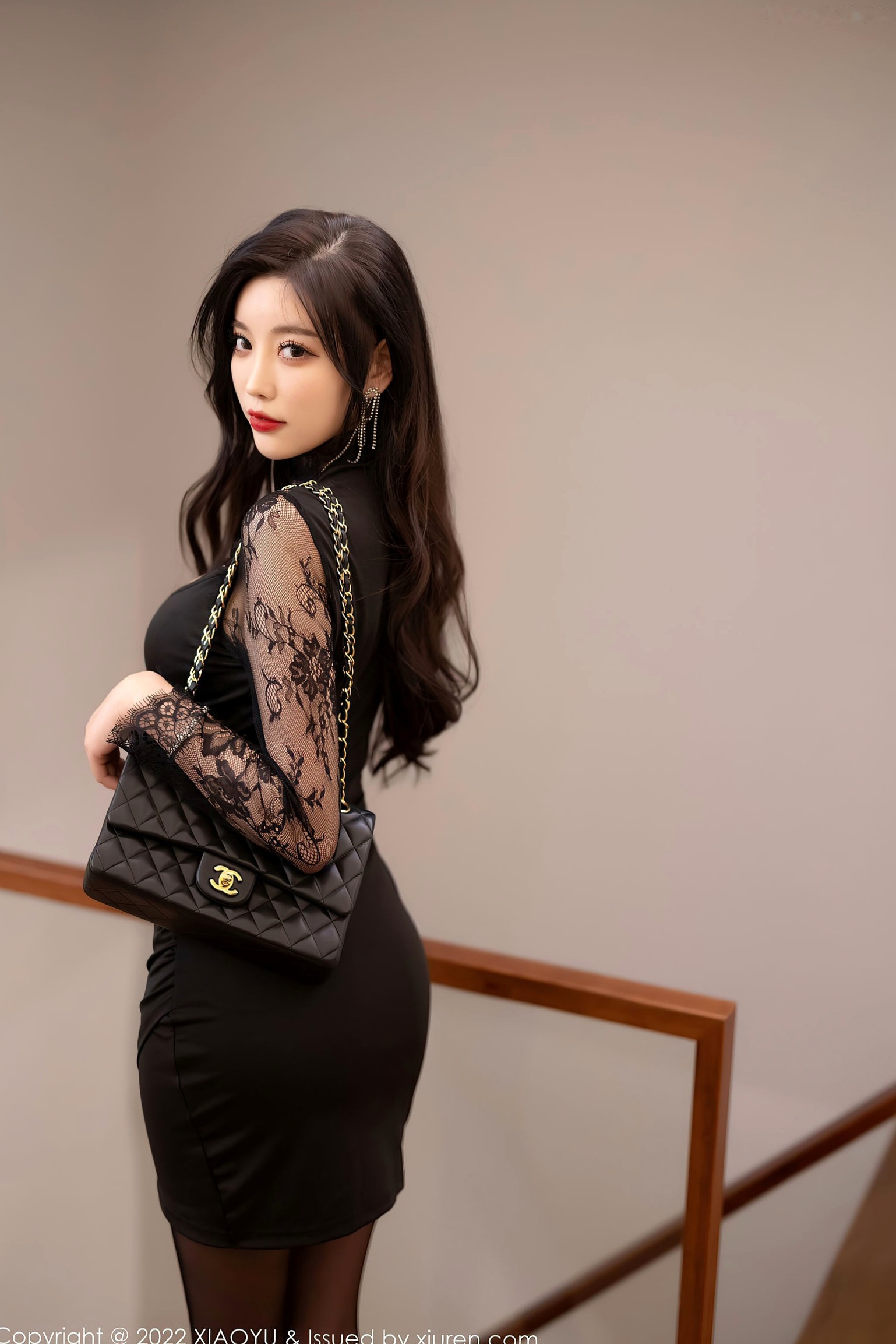 XiaoYu语画界-875-杨晨晨Yome-极品御姐私房诱惑-黑色蕾丝内衣配丝袜-2022.09.30-无圣光大尺度