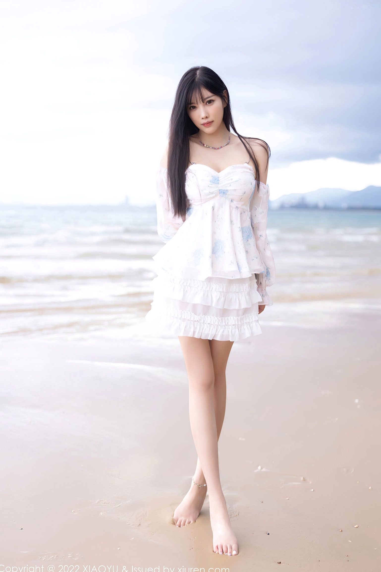 XiaoYu语画界-851-杨晨晨Yome-清新吊带裙私房写真-肉色丝袜美腿-2022.08.26-无圣光大尺度