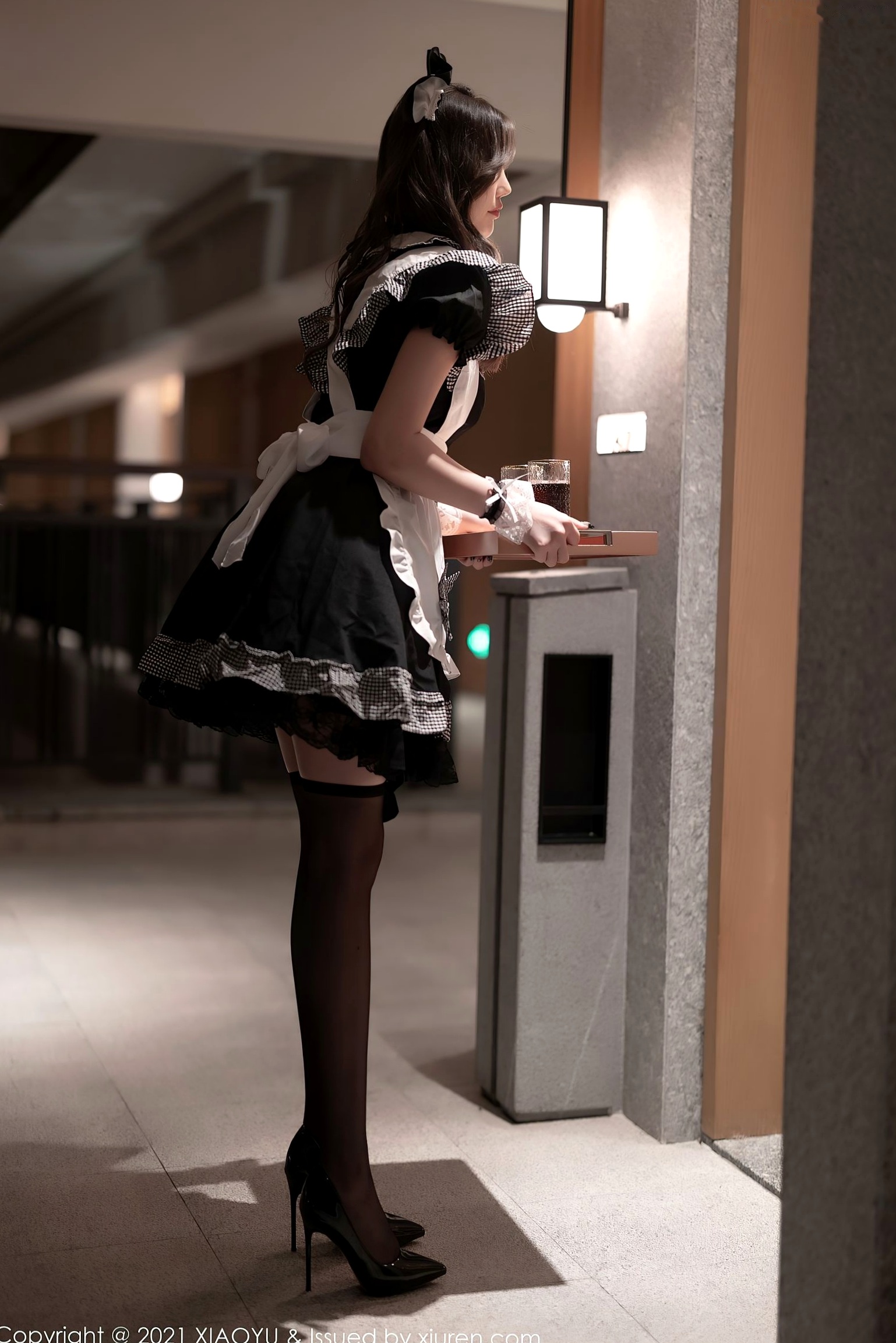 XiaoYu语画界658-杨晨晨:广西心愿旅拍,演绎酒店私房黑丝女仆诱惑,极致身材与妩媚姿态,2021.11.19 - 大尺度写真