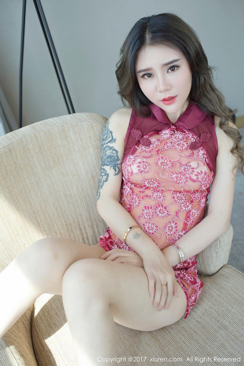 周末女神爱丽莎Lisa 旗袍诱惑浴室性感