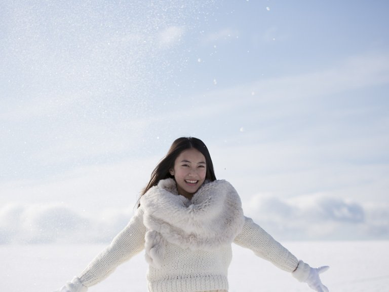 久保田纱友 雪国北海道美少女