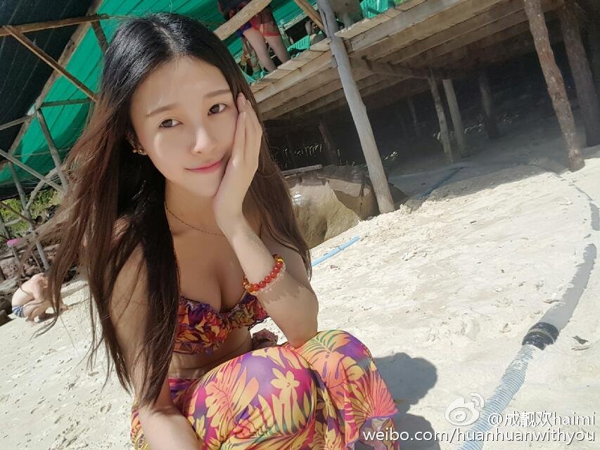 成靓欢Haimi 清秀美人校花私房写真图