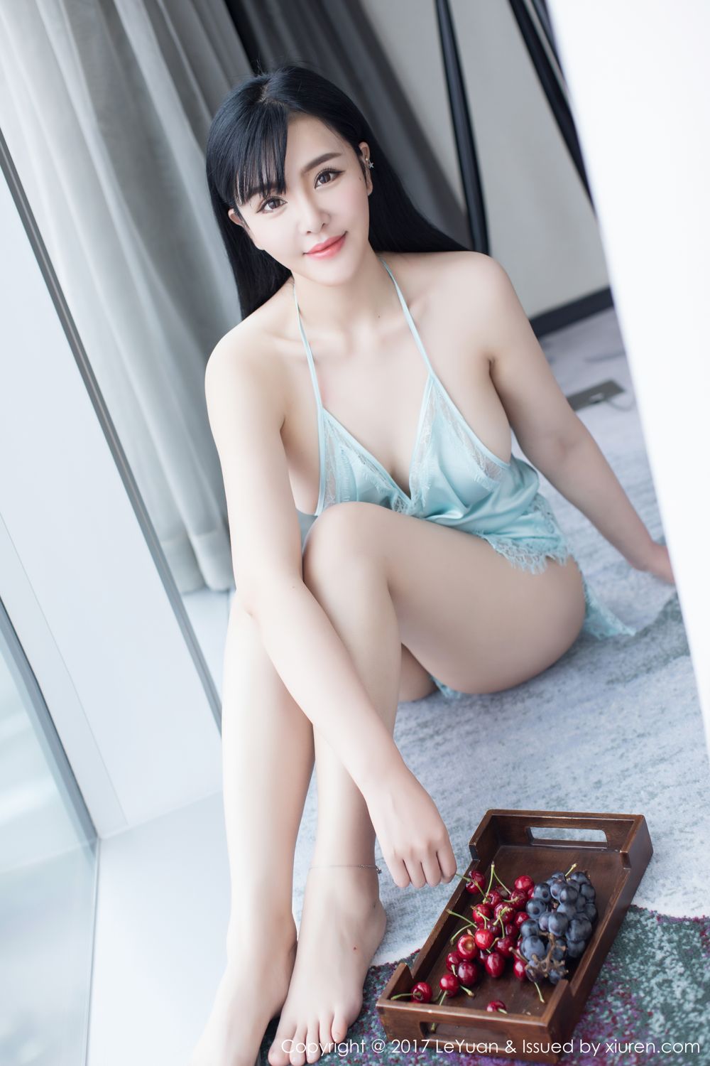 刘钰儿性感私房 淡蓝吊带美人如玉