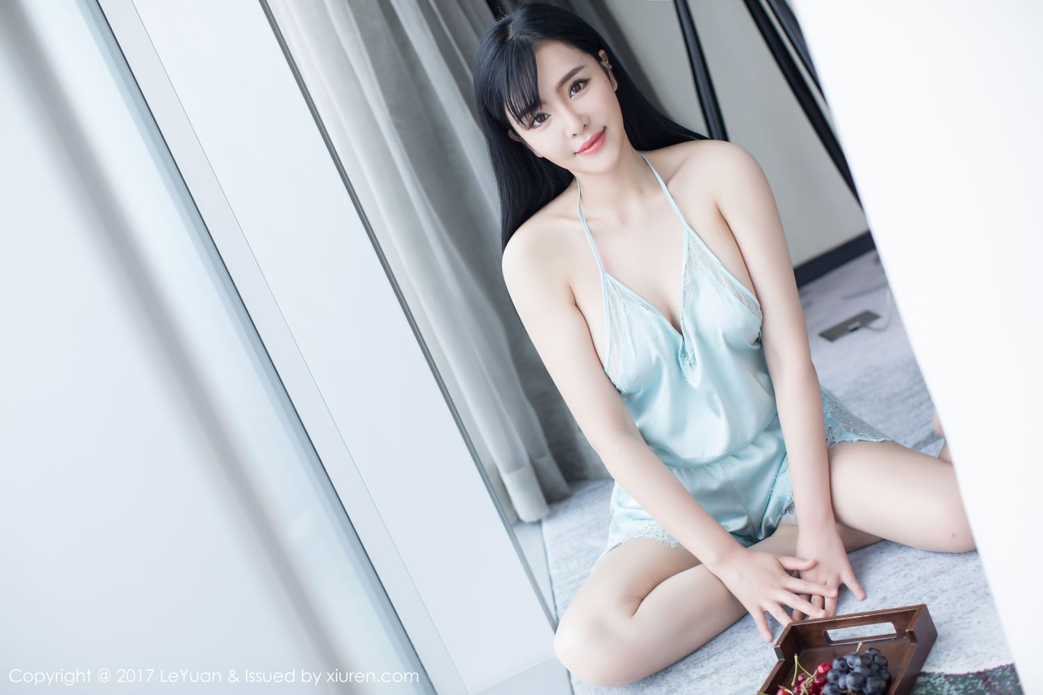 刘钰儿性感私房 淡蓝吊带美人如玉