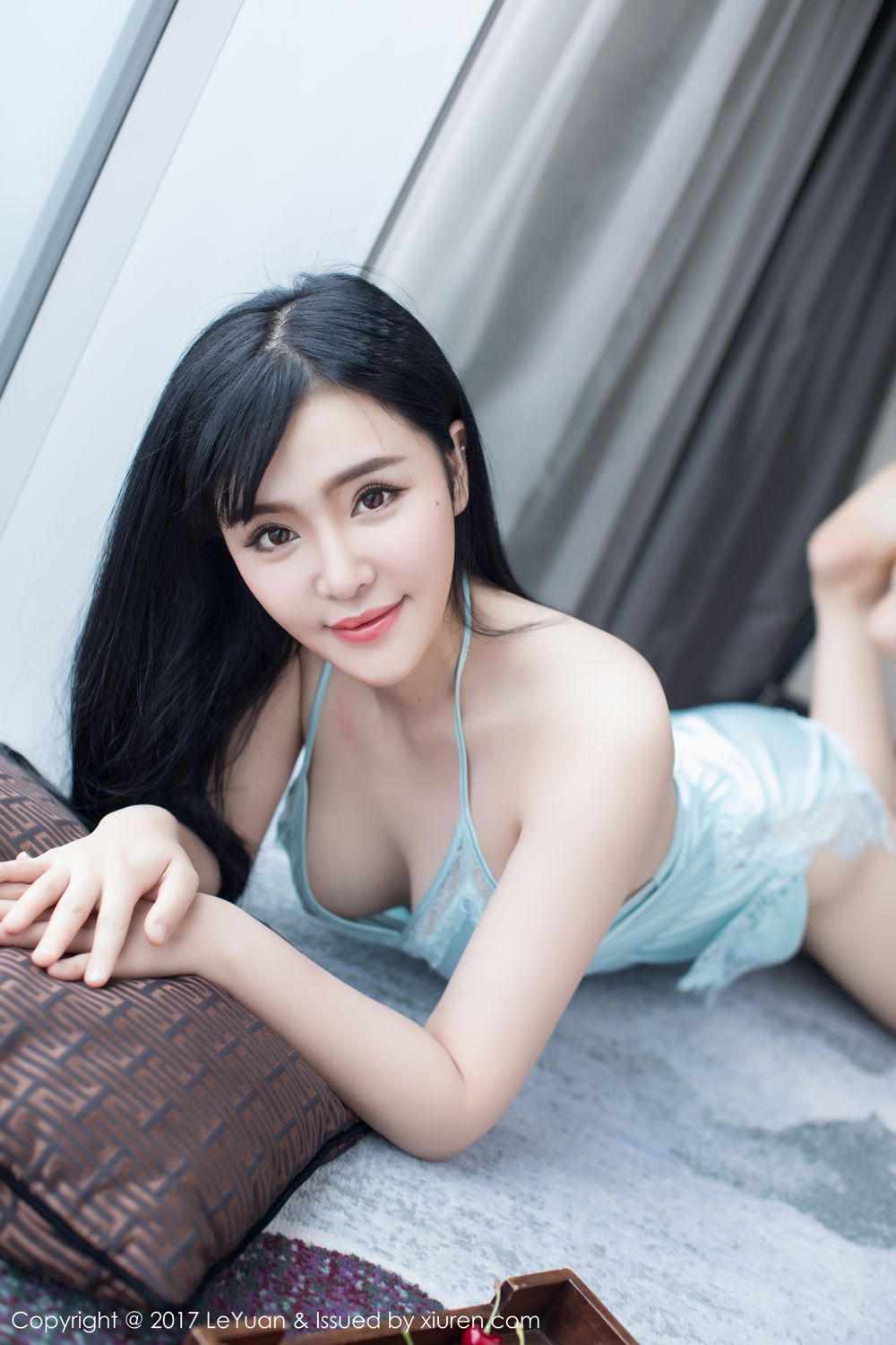 刘钰儿性感私房 淡蓝吊带美人如玉