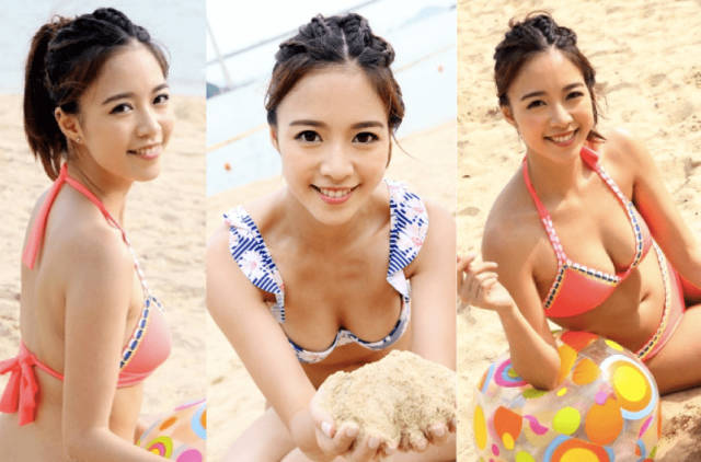 彭慧中 罕有沙滩比基尼写真图