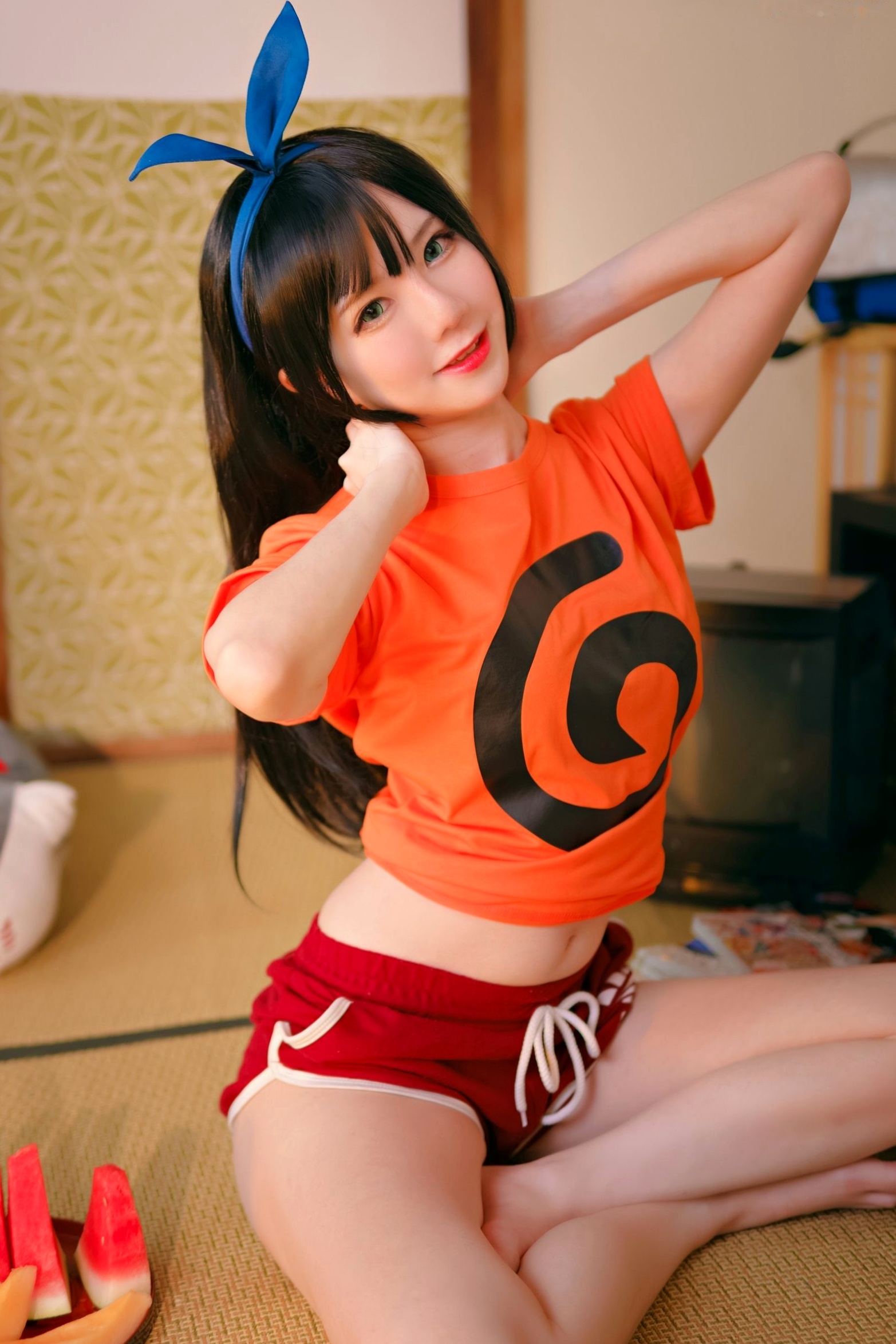 Sally-Dorasnow-Ruka-Sarashina-Summer:夏日清新私房写真,甜美兔女郎风格,黑色蕾丝内衣诱惑室内大尺度照片
