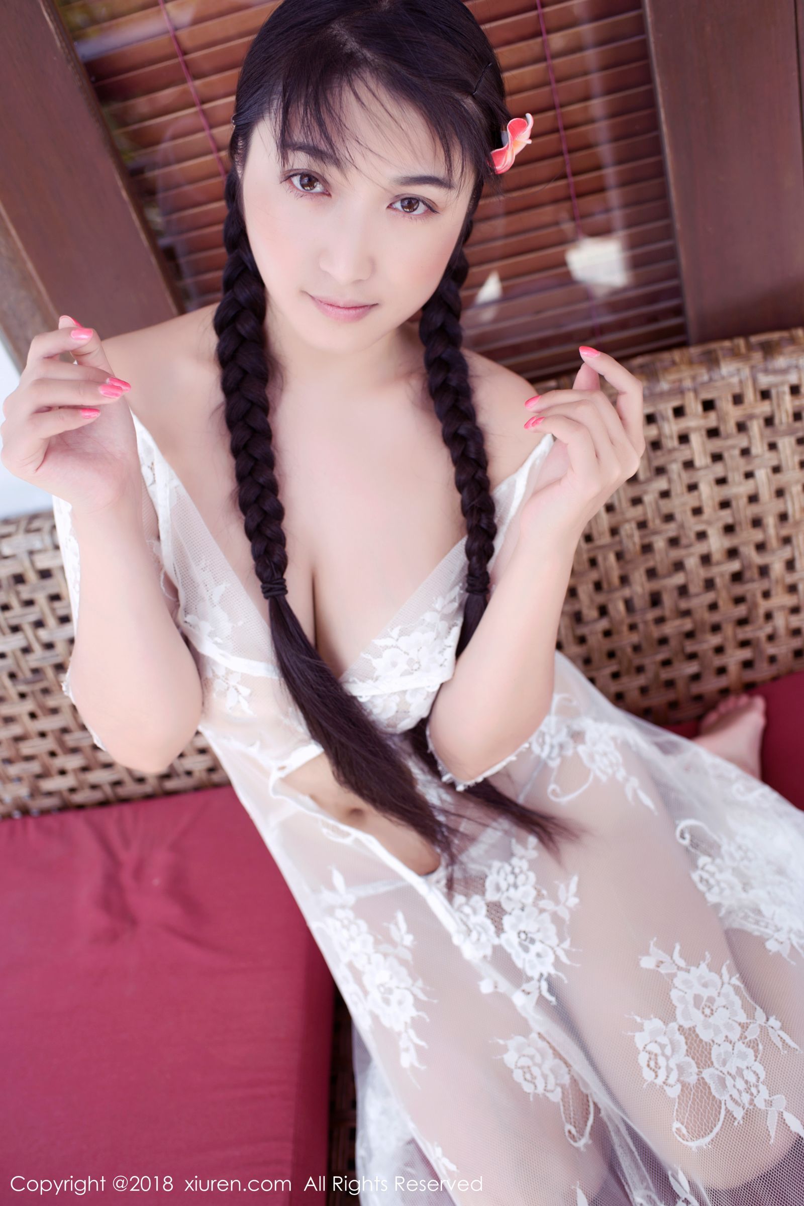 清纯山妹子龍籹cool 黑色半透明比基尼