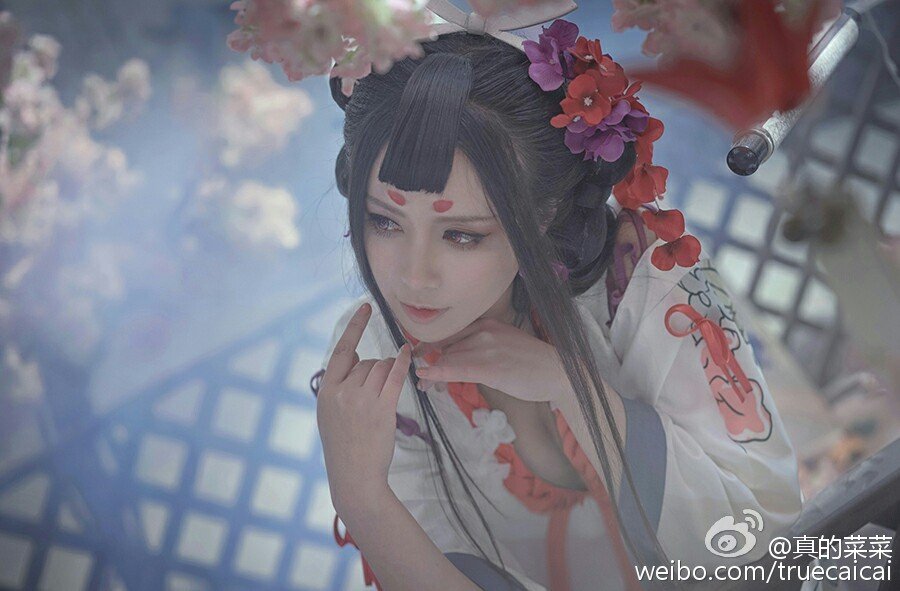 真的菜菜- 阴阳师最新SSR式神「花鸟卷」写真