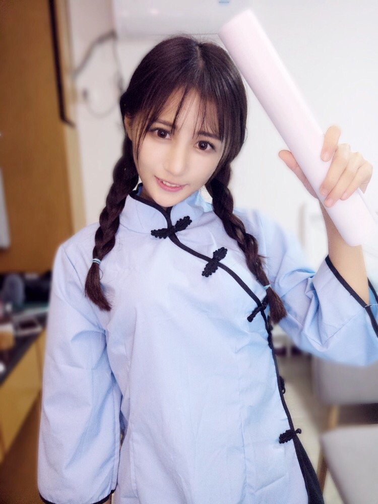 丸子yooo- 美少女主播美妆私房照