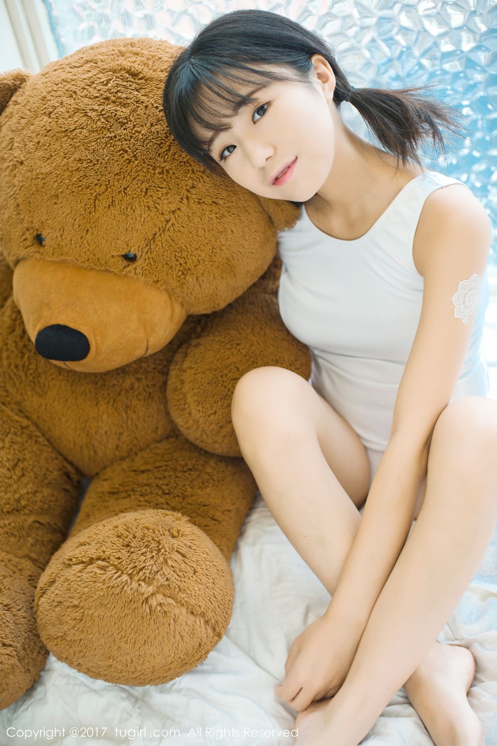 稚气未脱仓井优香 白色蕾丝日系体操服