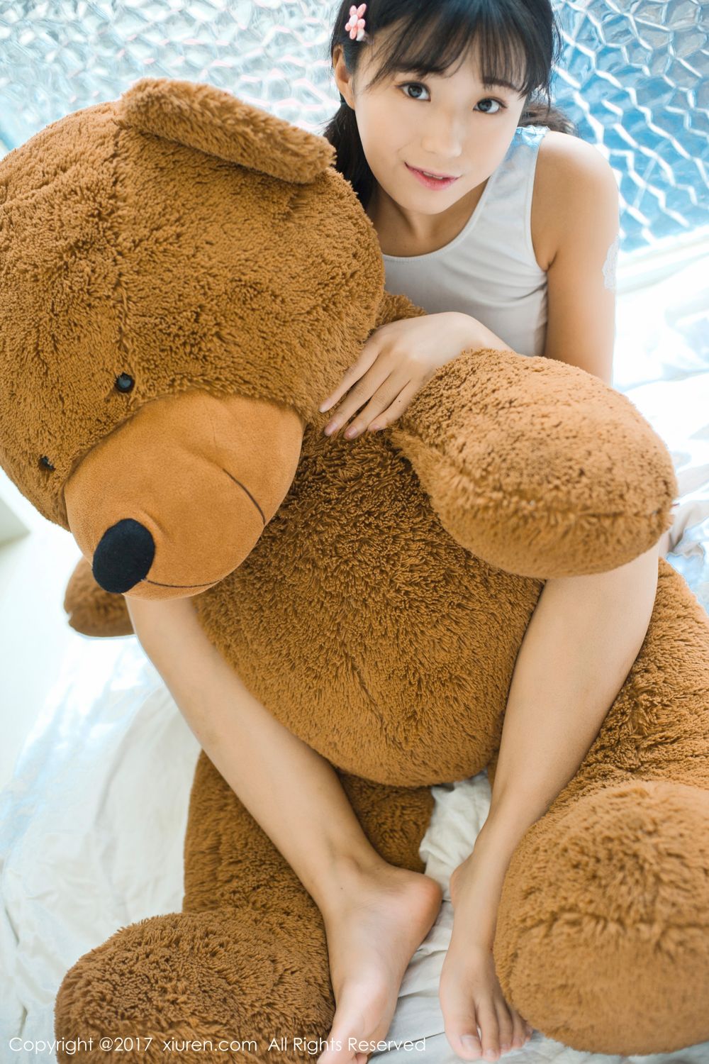 稚气未脱仓井优香 白色蕾丝日系体操服