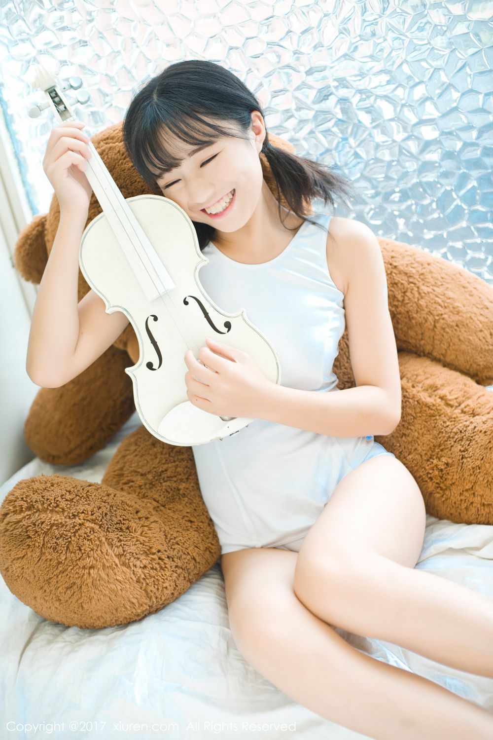 稚气未脱仓井优香 白色蕾丝日系体操服