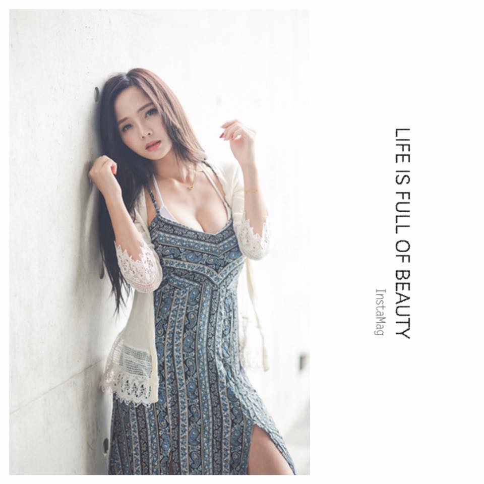 王真真- 黑色蕾丝礼服「美好风景」一览无遗