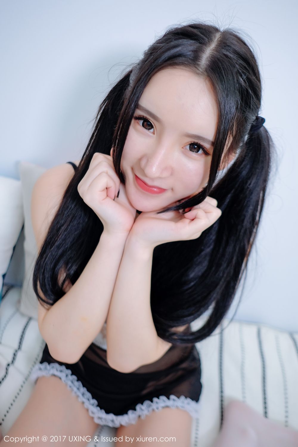 灵动美女周于希 诱惑女仆性感皮衣