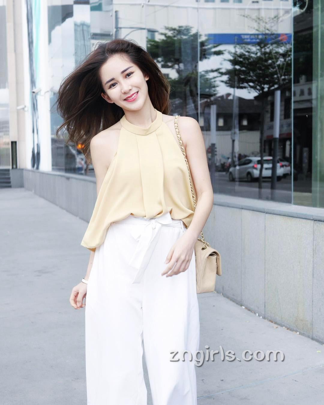 槟城女神Chloe Leong,极品高颜值私房照
