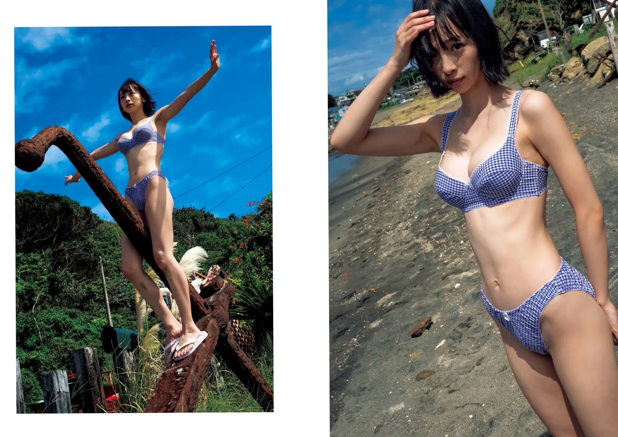 華村あすか - 真価論 户外自然野性比基尼与私房性感美腿写真
