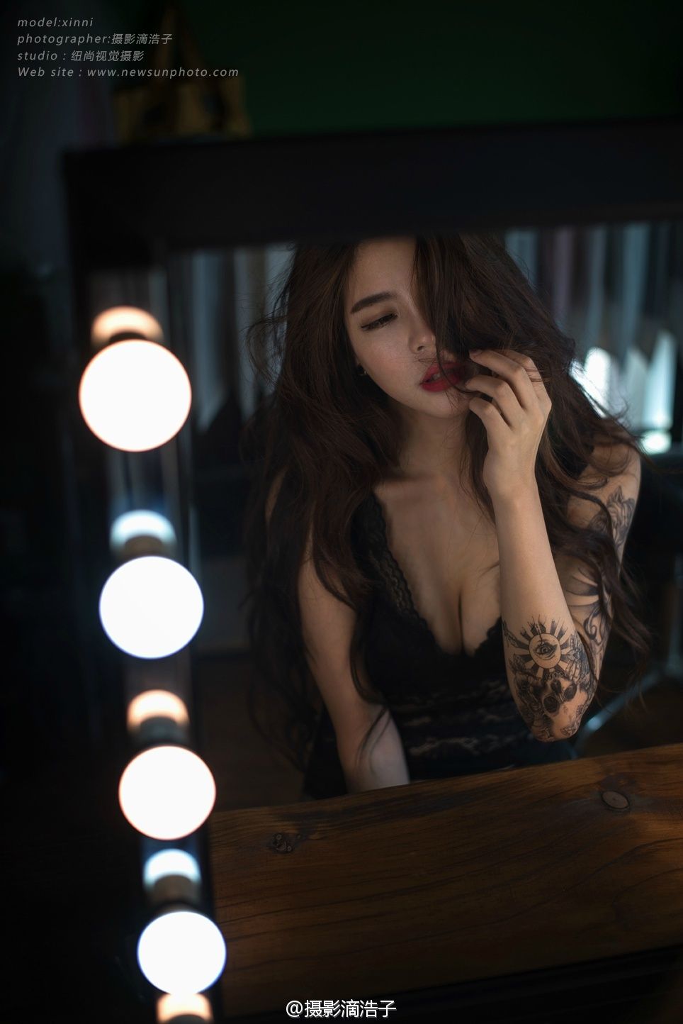 冷艳模特刘心妮 微博私房写真