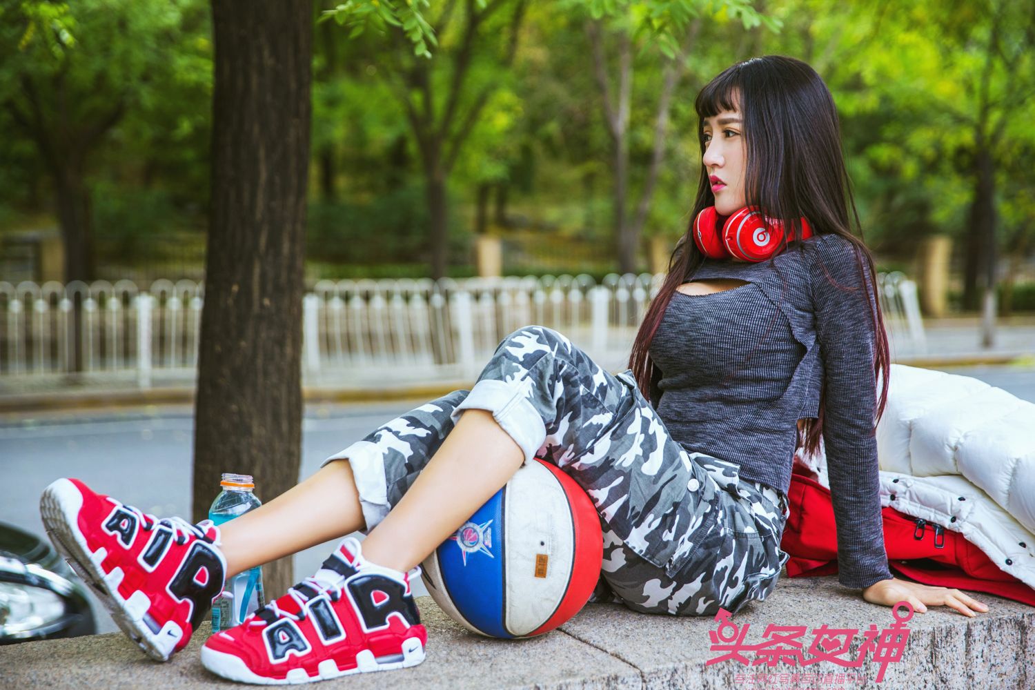 篮球美少女大晗 热爱运动酷炫无比