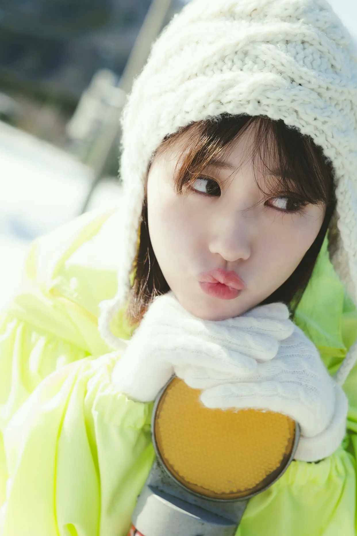 田中美久 - 銀世界 日本女神性感内衣与雪景写真