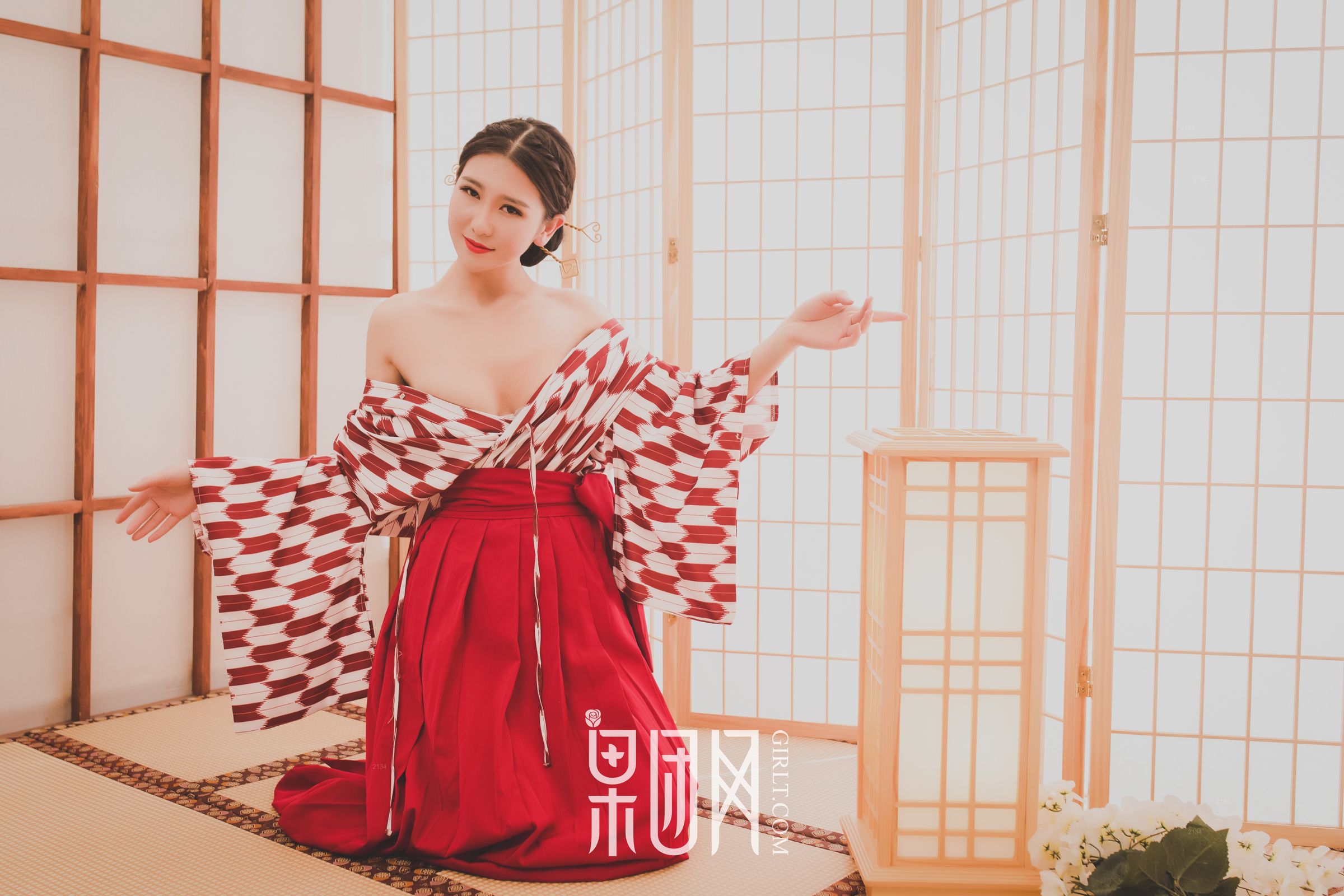 甜软萌妹糖果儿 妖娆的和服诱惑