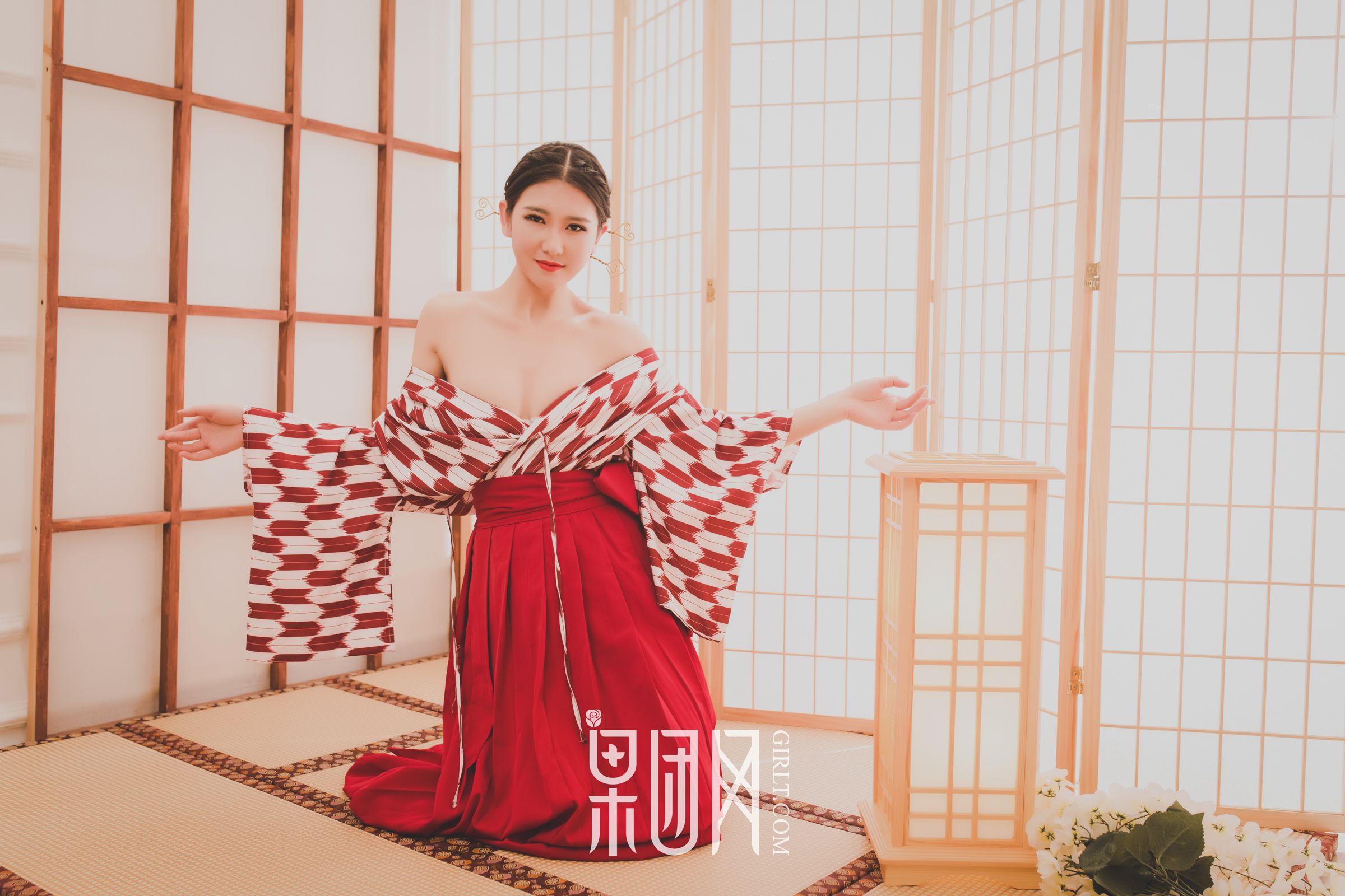 甜软萌妹糖果儿 妖娆的和服诱惑