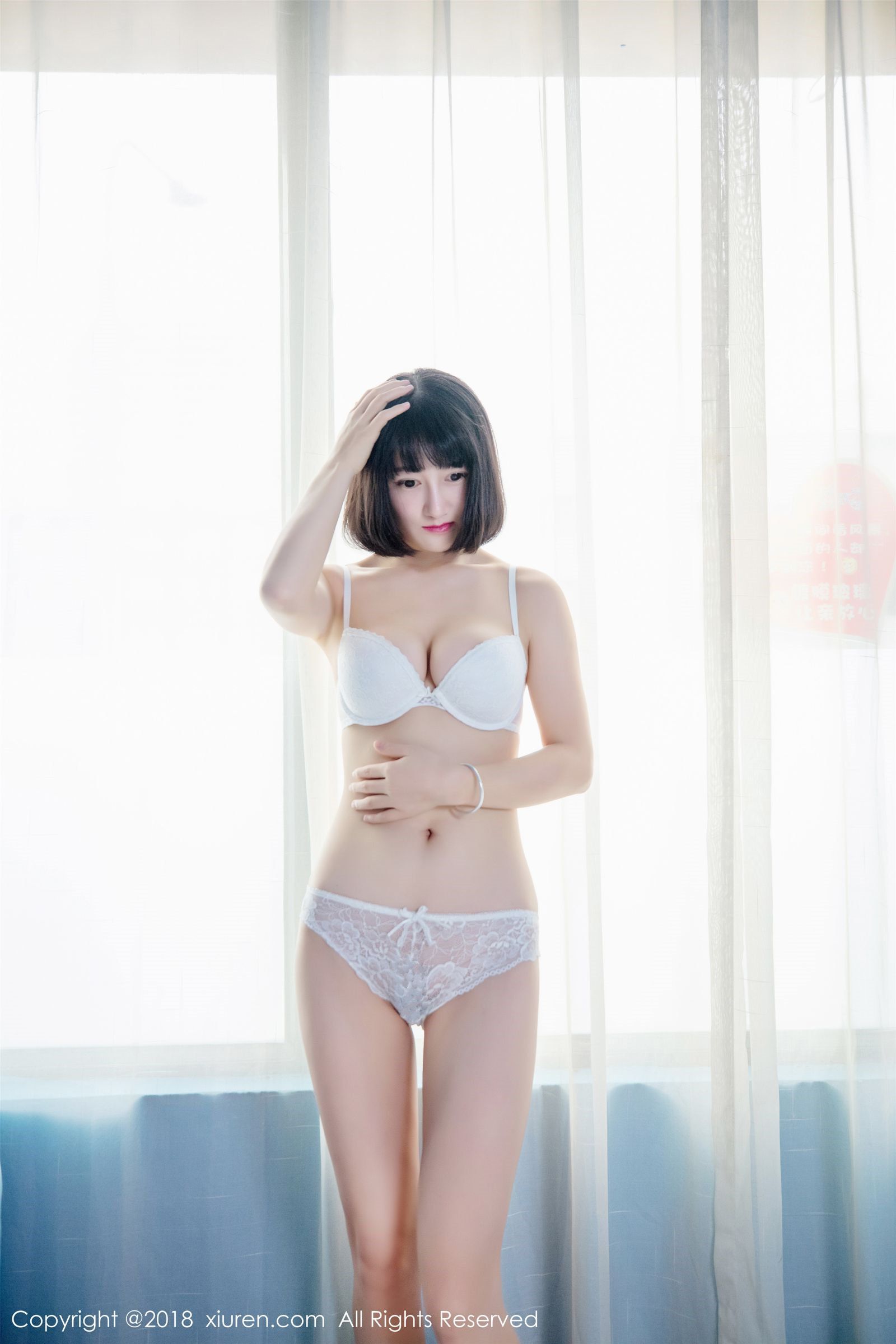 新人模特小探戈 性感透视蕾丝内衣