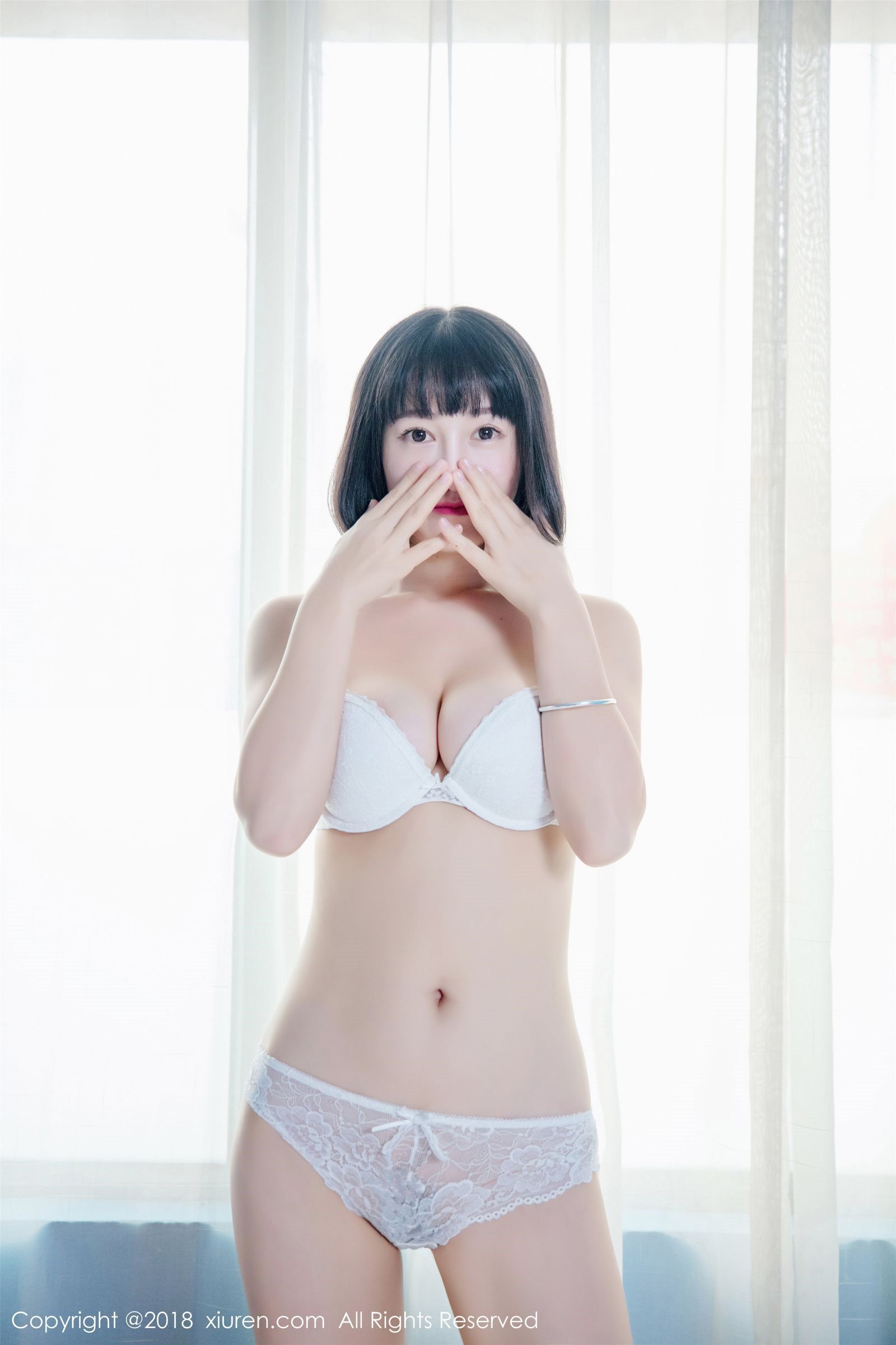 新人模特小探戈 性感透视蕾丝内衣