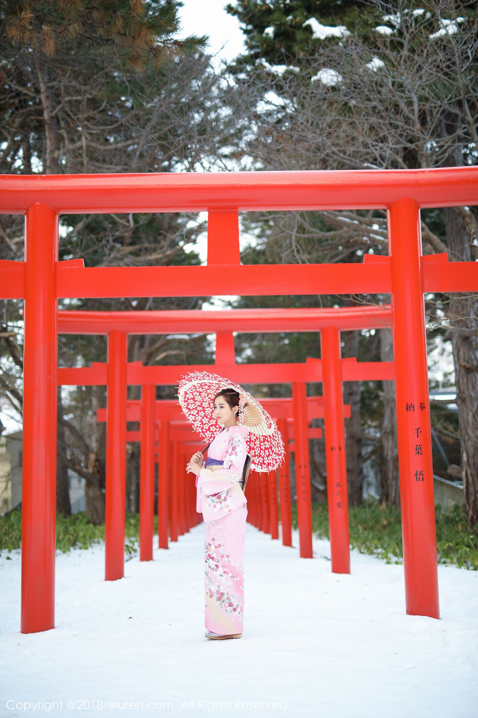 丽质美女猫宝 冰天雪地比基尼