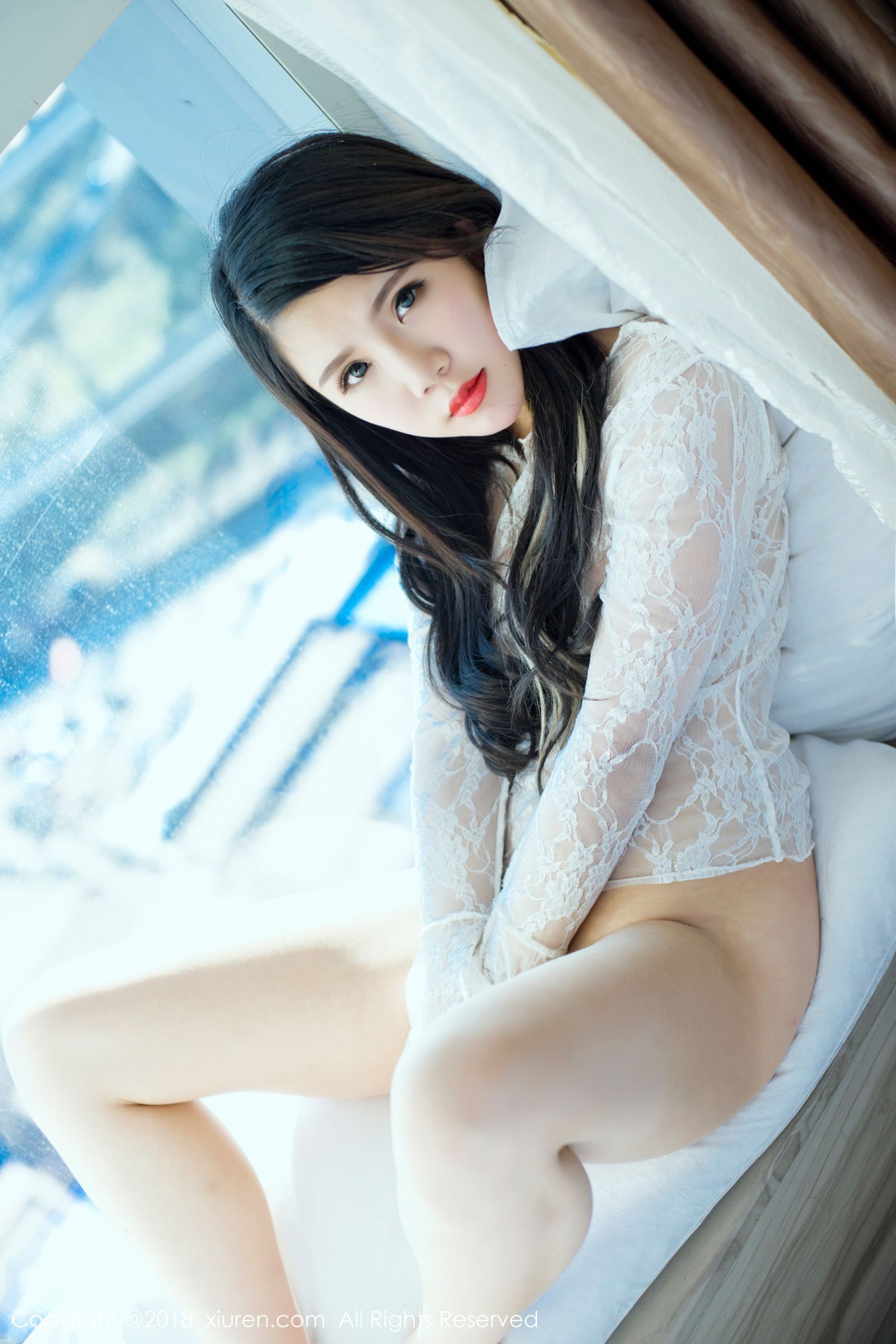 极品软姊妹北海大公主 日系体操服白色镂空衣