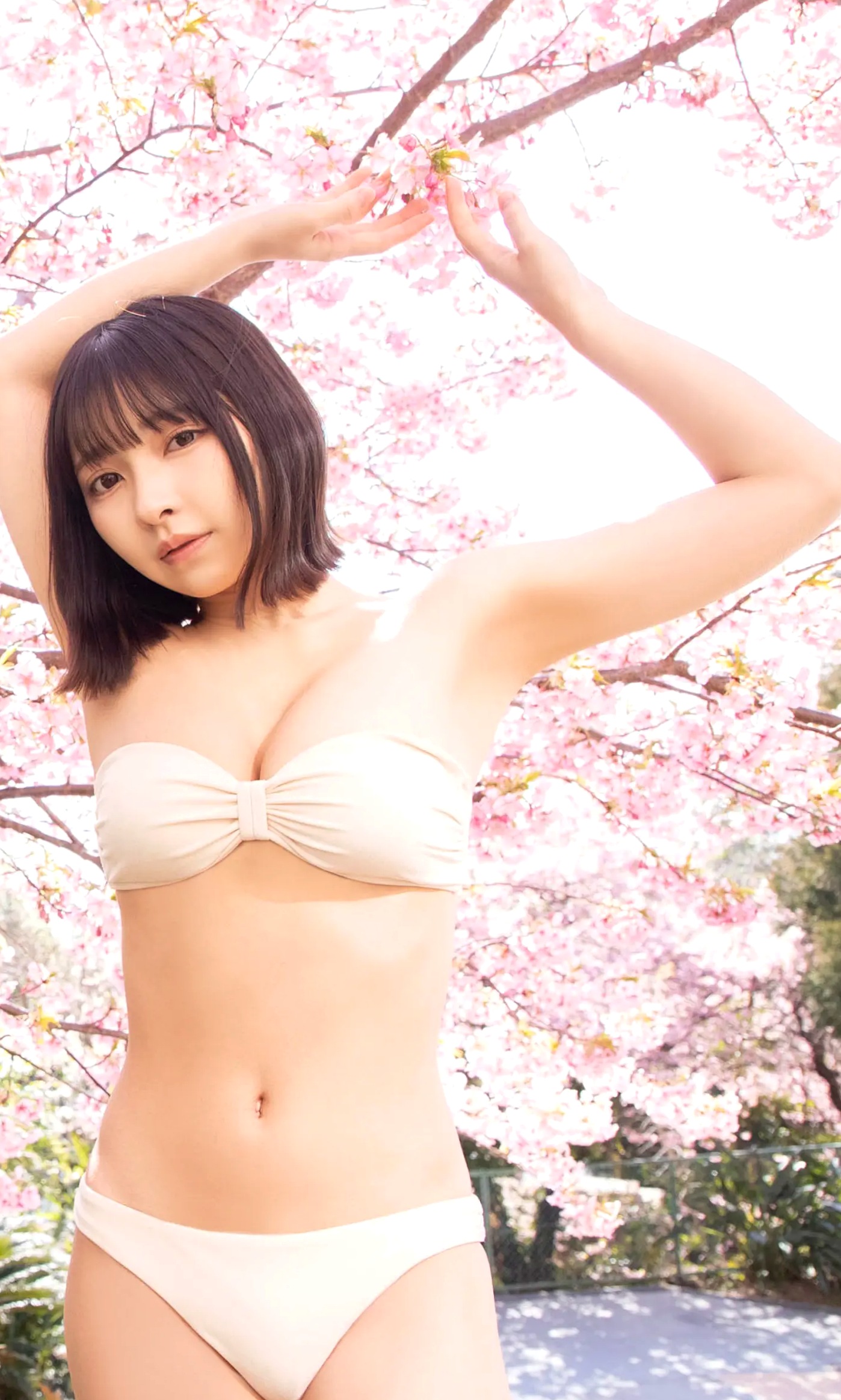 十味 - キミと春らんまん:日本童颜女神夜樱和服与性感私房内衣写真