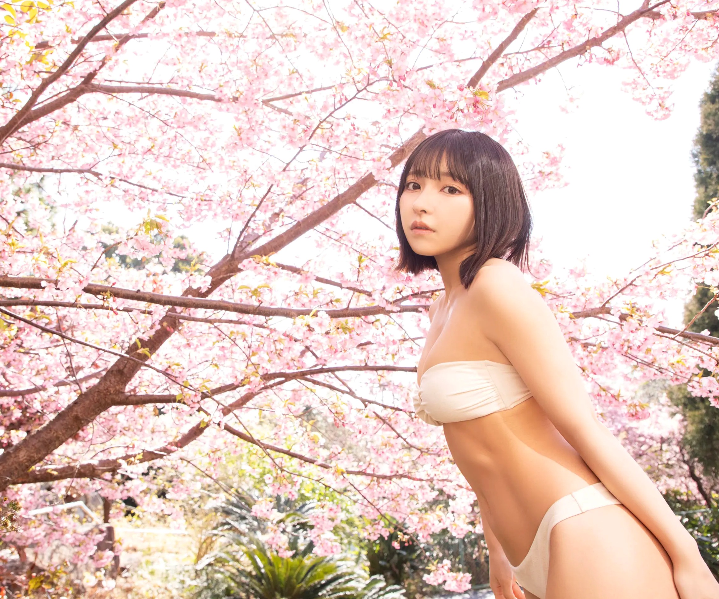 十味 - キミと春らんまん:日本童颜女神夜樱和服与性感私房内衣写真
