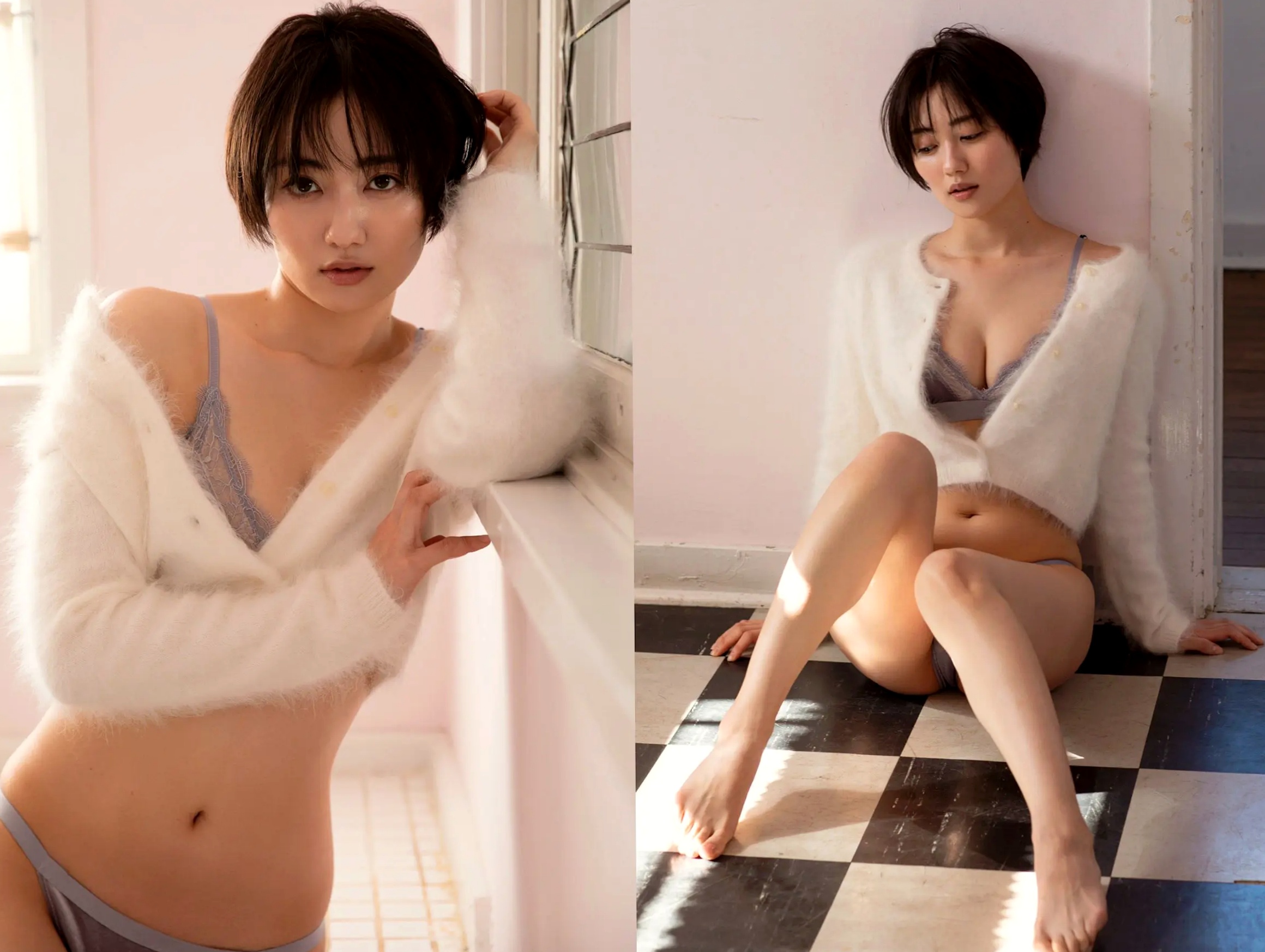 奥山かずさ - 優艶 蕾丝内衣家居私房写真 极致性感气质女神