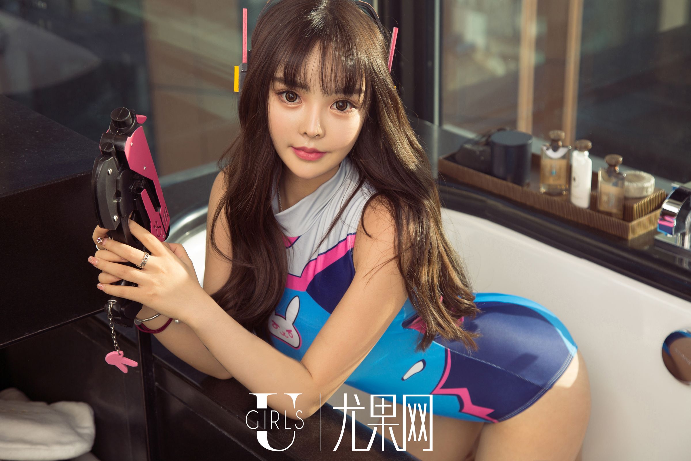 二次元少女Wendy 机甲造型连体衣