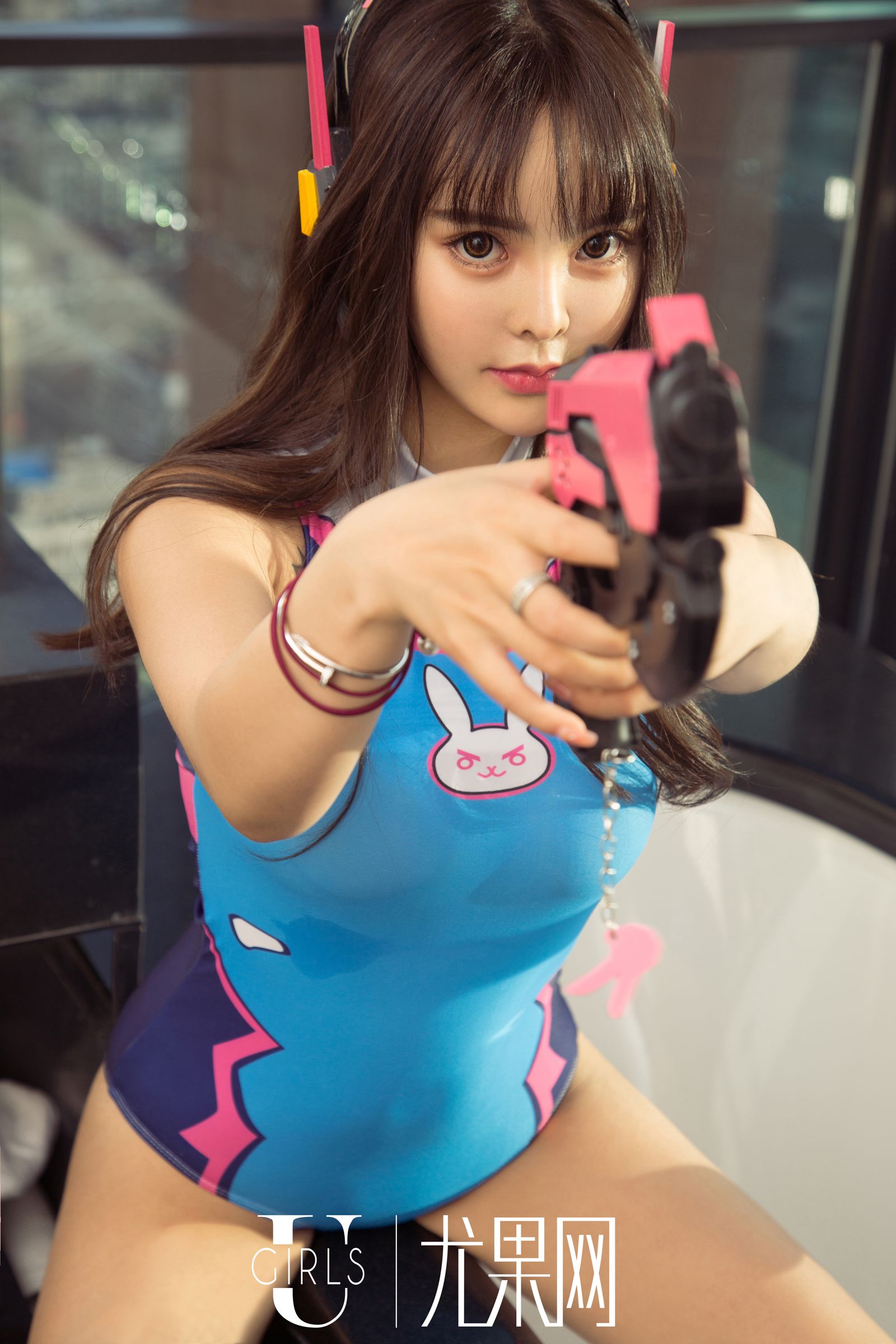 二次元少女Wendy 机甲造型连体衣