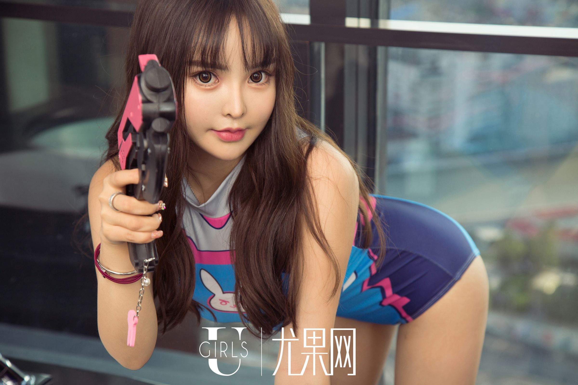 二次元少女Wendy 机甲造型连体衣