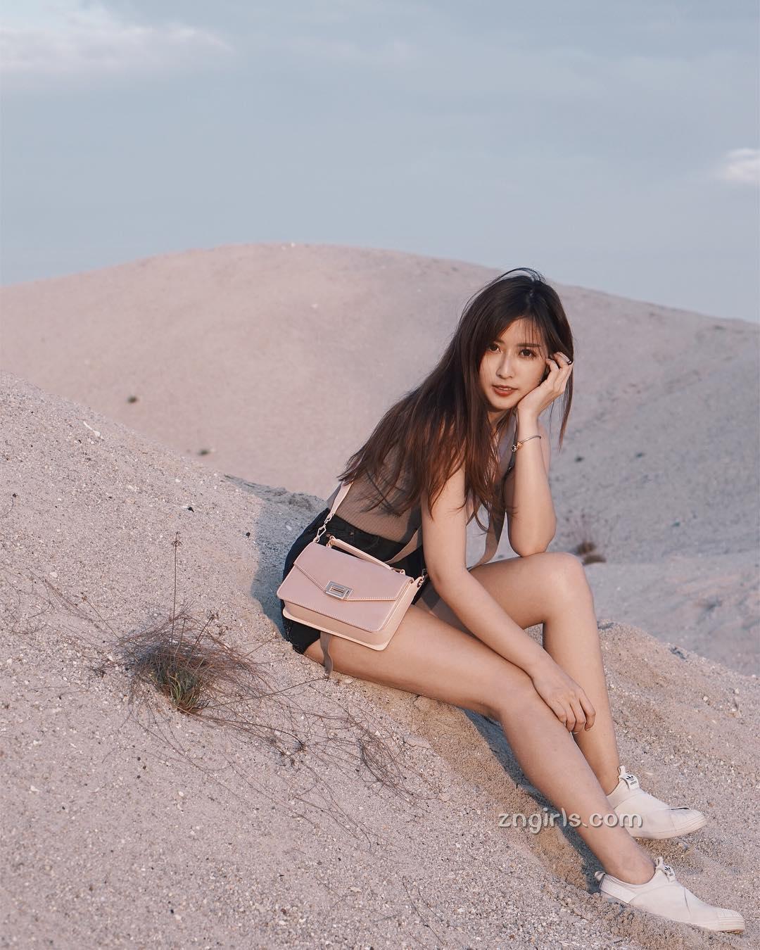 大马女神Jovin Chan,修长美腿秀出完美好身材