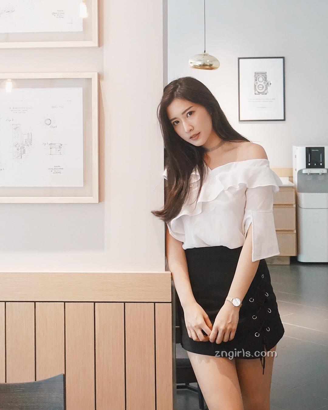 大马女神Jovin Chan,修长美腿秀出完美好身材