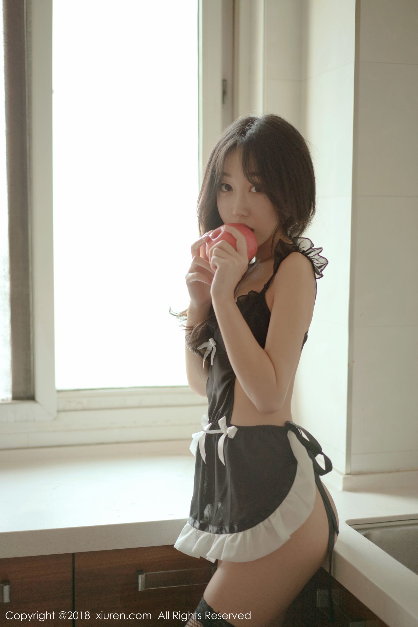 新人模特小九月 厨房上演女仆诱惑