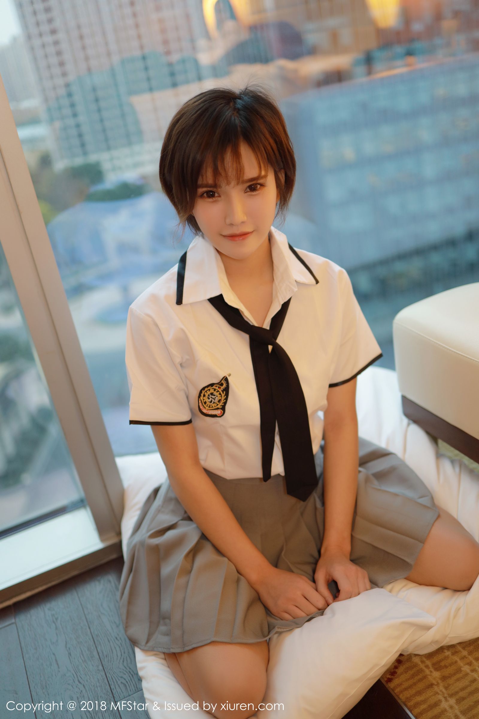 新人模特小姿2002 学院风格清纯学生