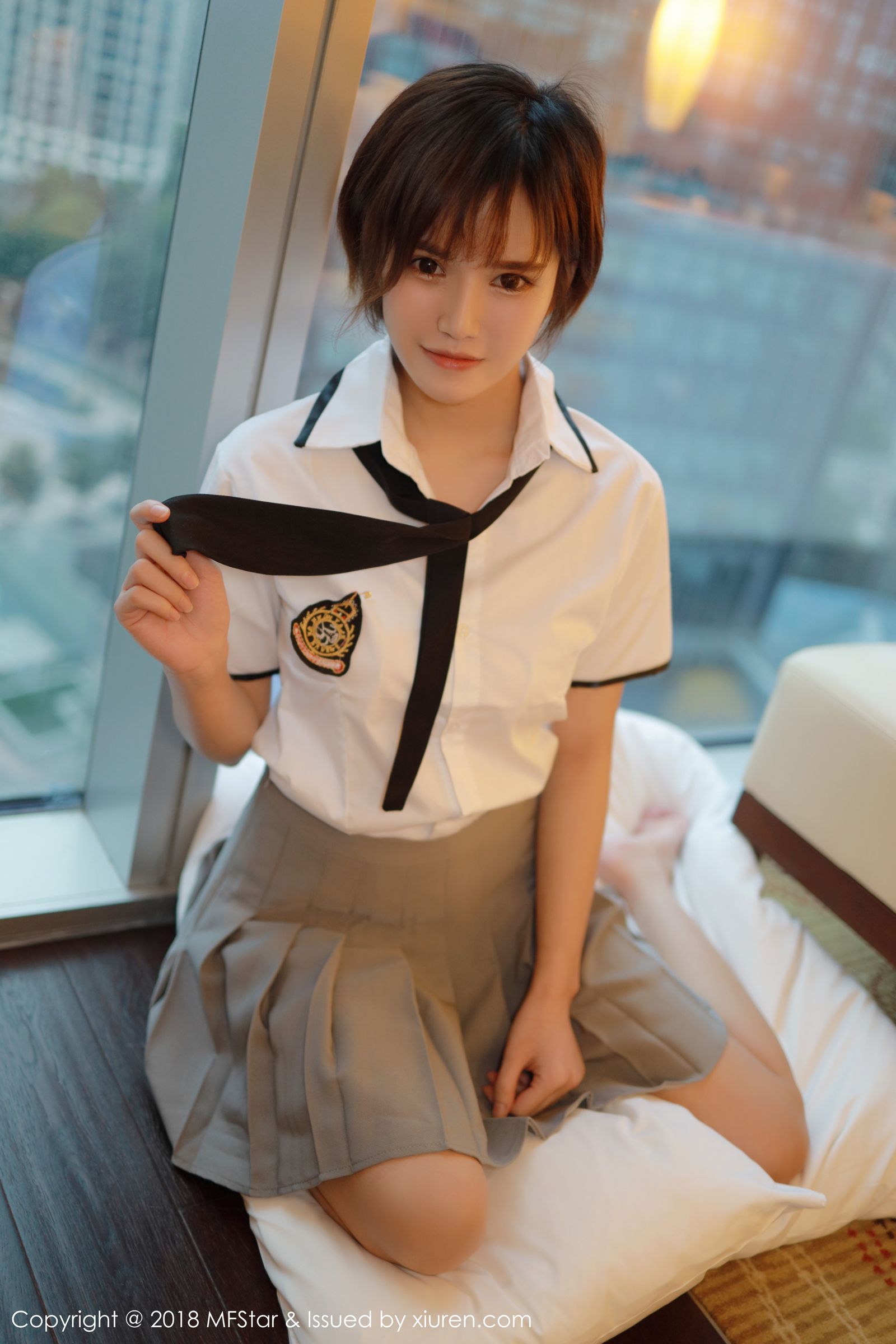 新人模特小姿2002 学院风格清纯学生