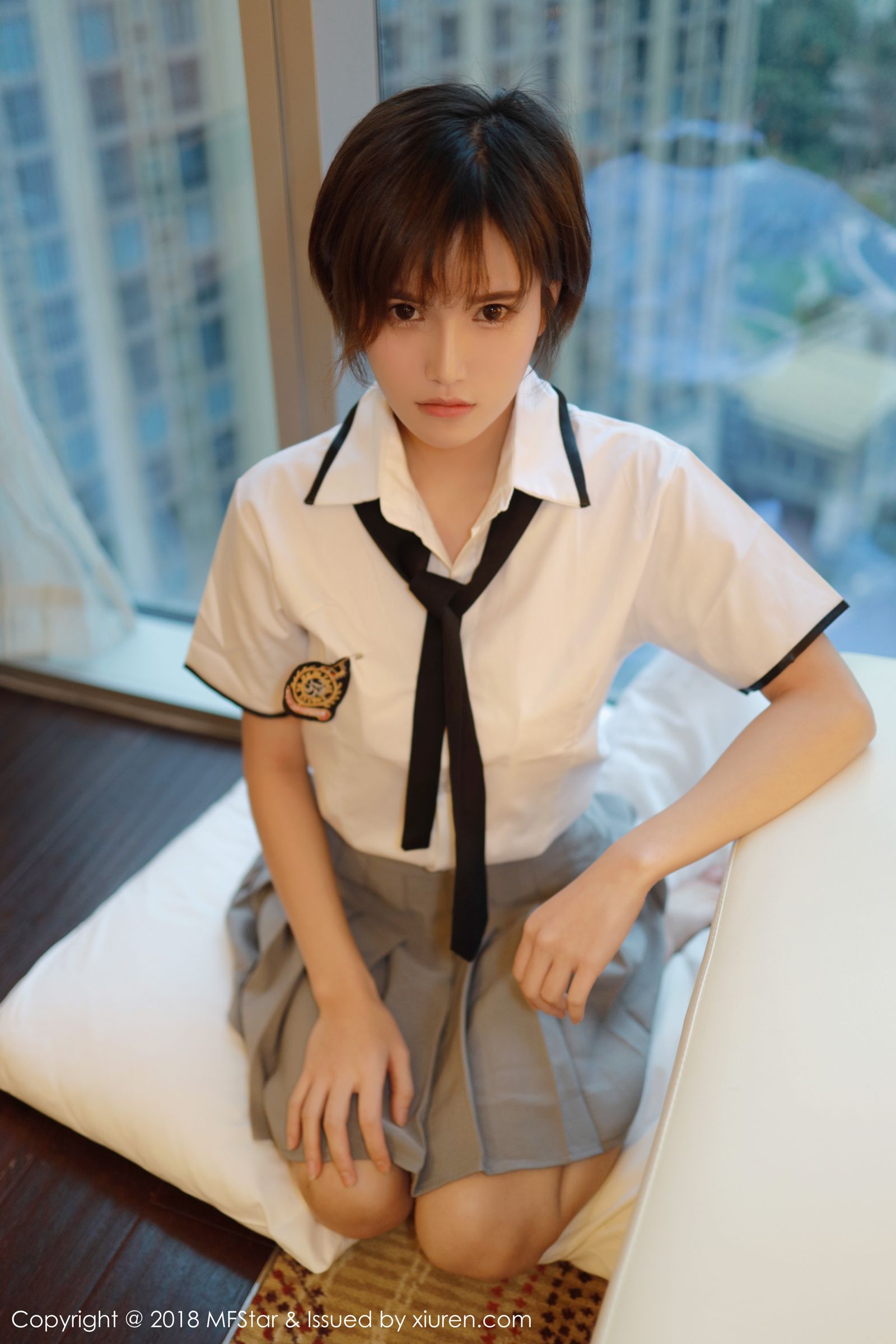 新人模特小姿2002 学院风格清纯学生