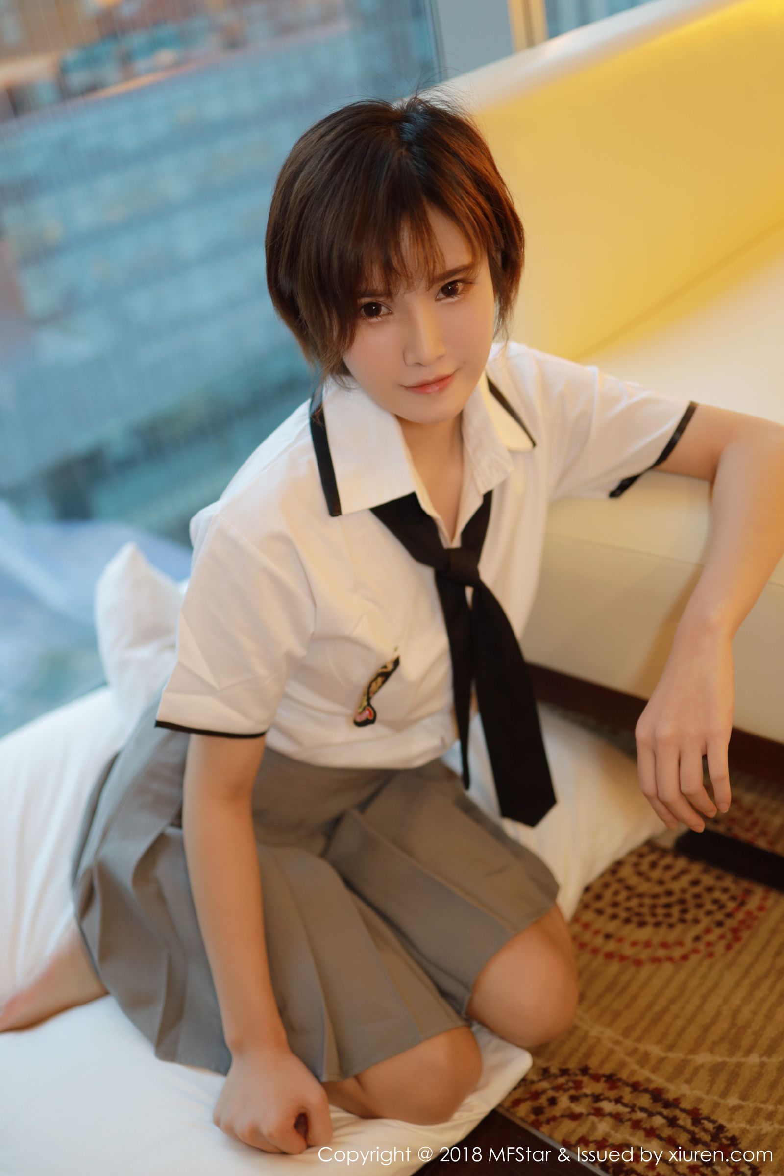 新人模特小姿2002 学院风格清纯学生